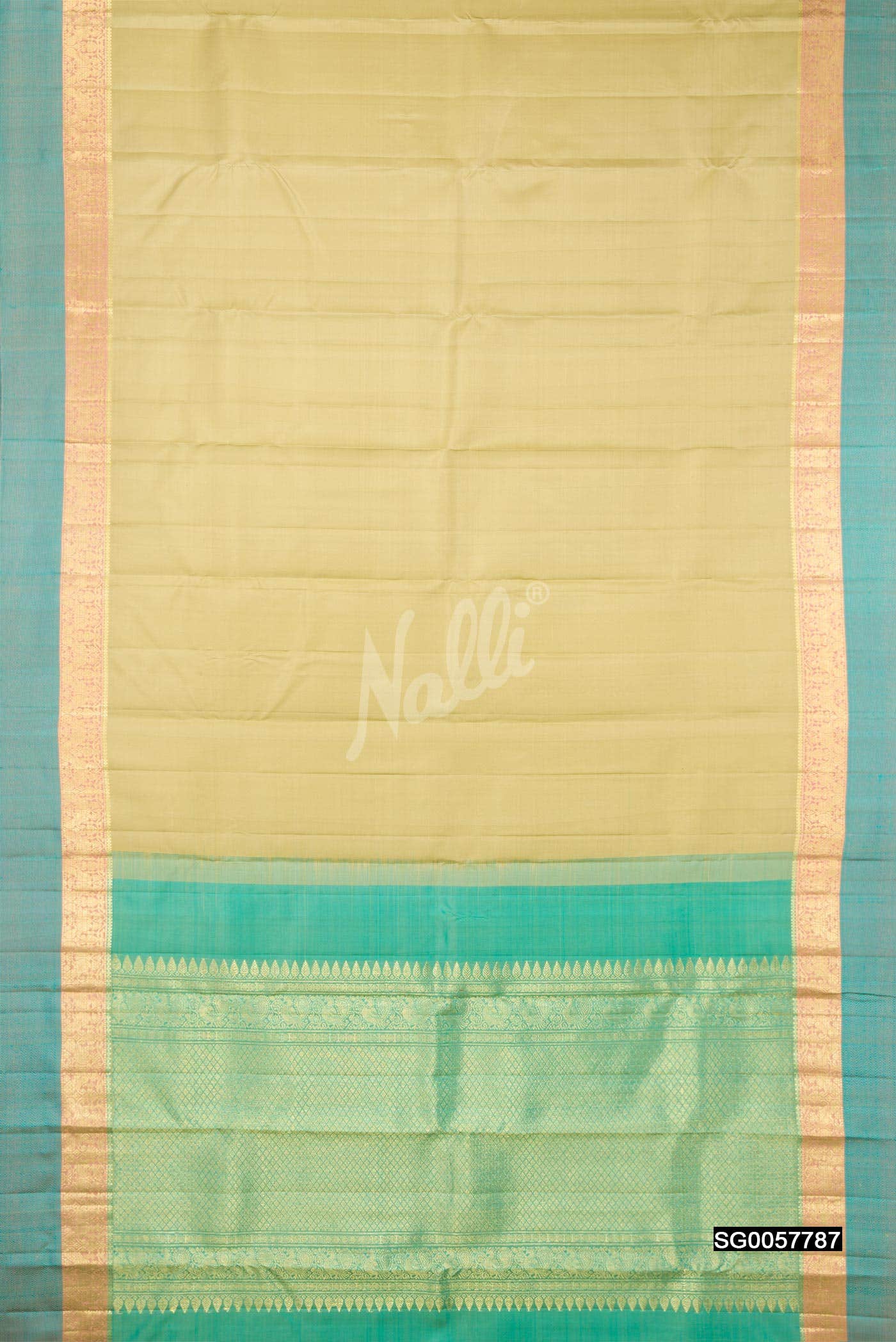 Pista Green Kanchipuram Silk Saree
