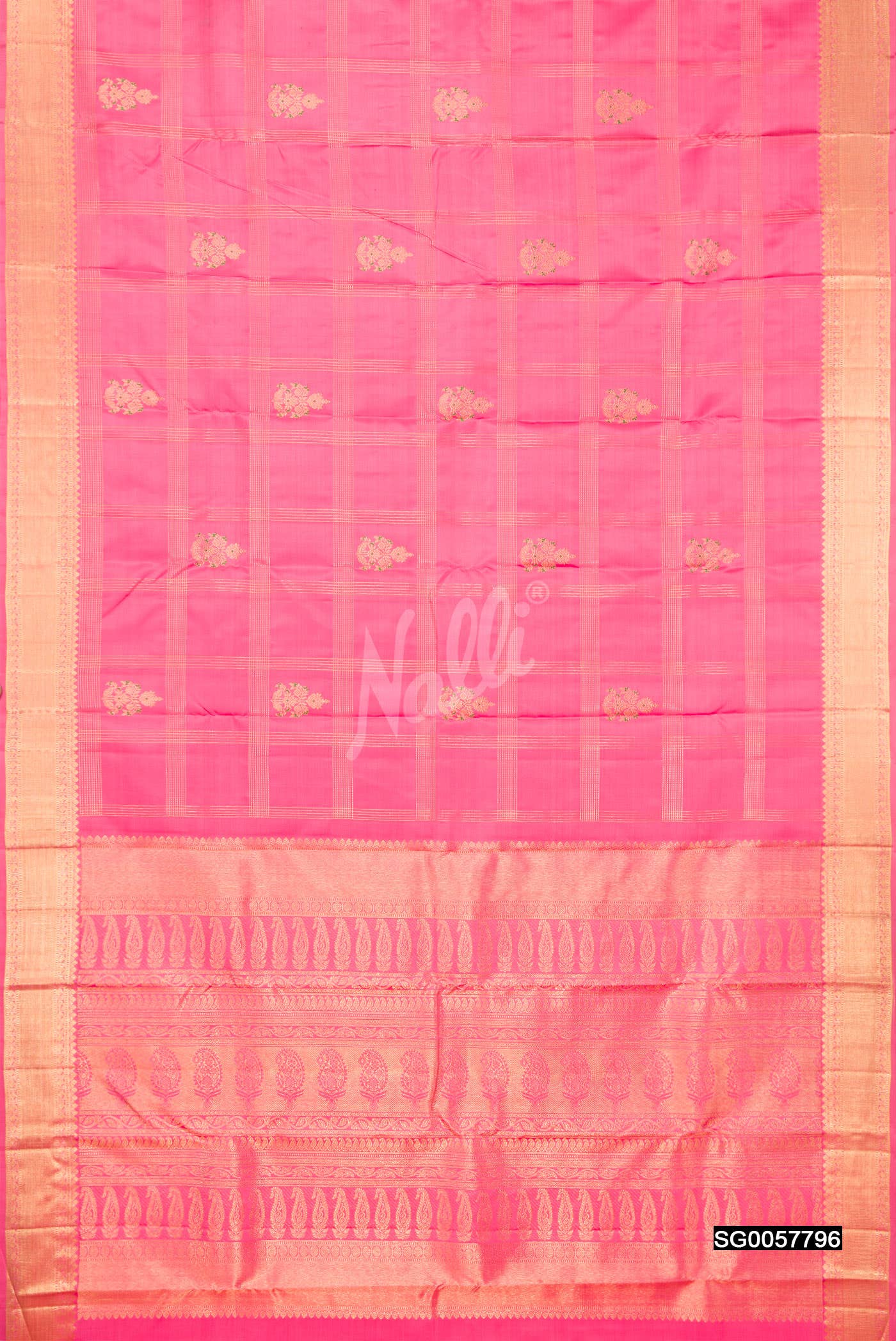 Pink Kanchipuram Silk Saree
