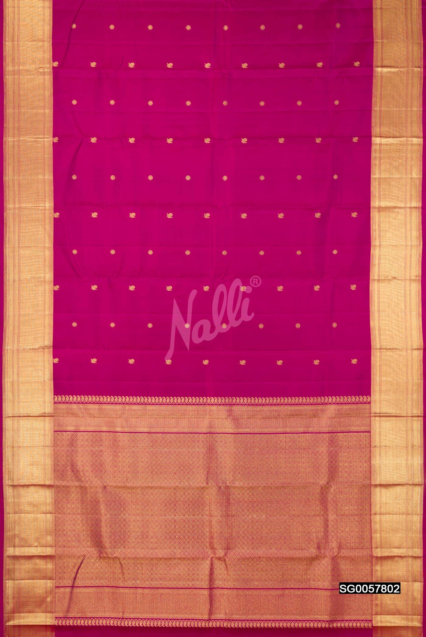 Magenta Kanchipuram Silk Saree