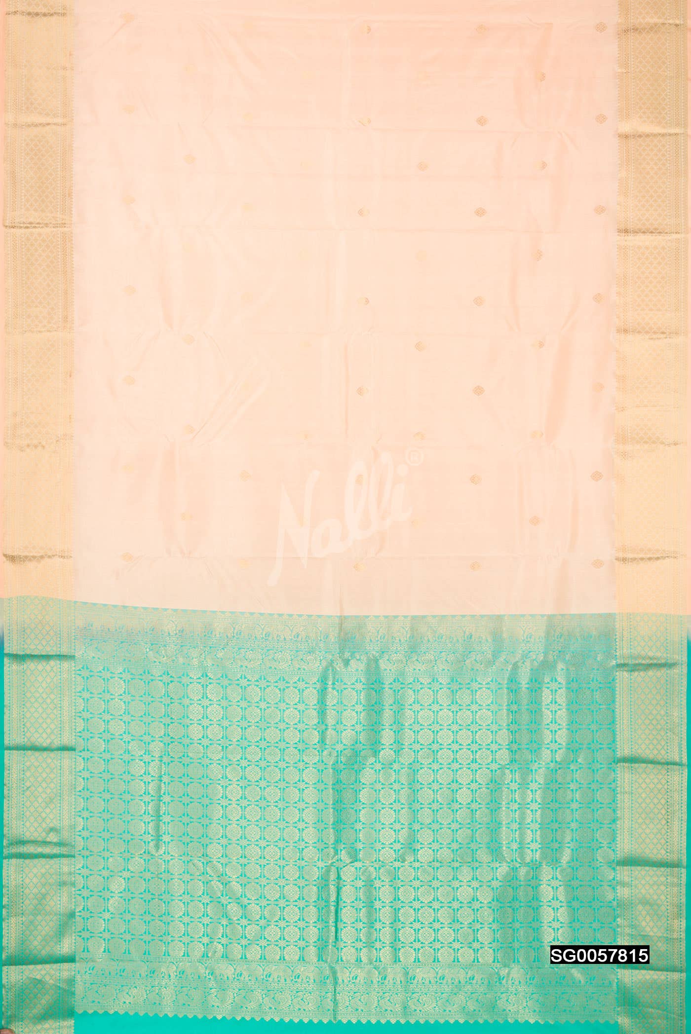 Peach Kanchipuram Silk Saree
