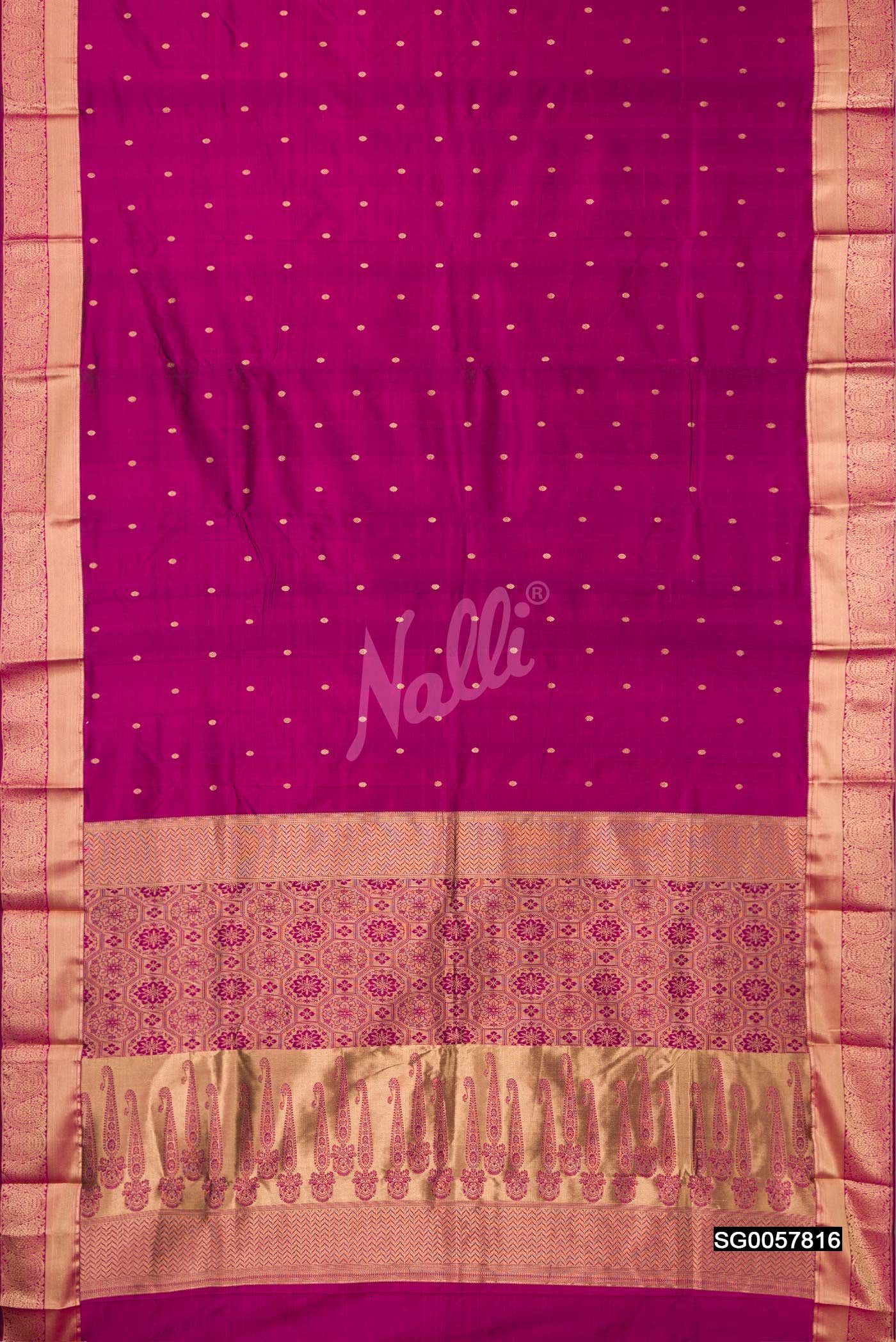 Magenta Kanchipuram Silk Saree