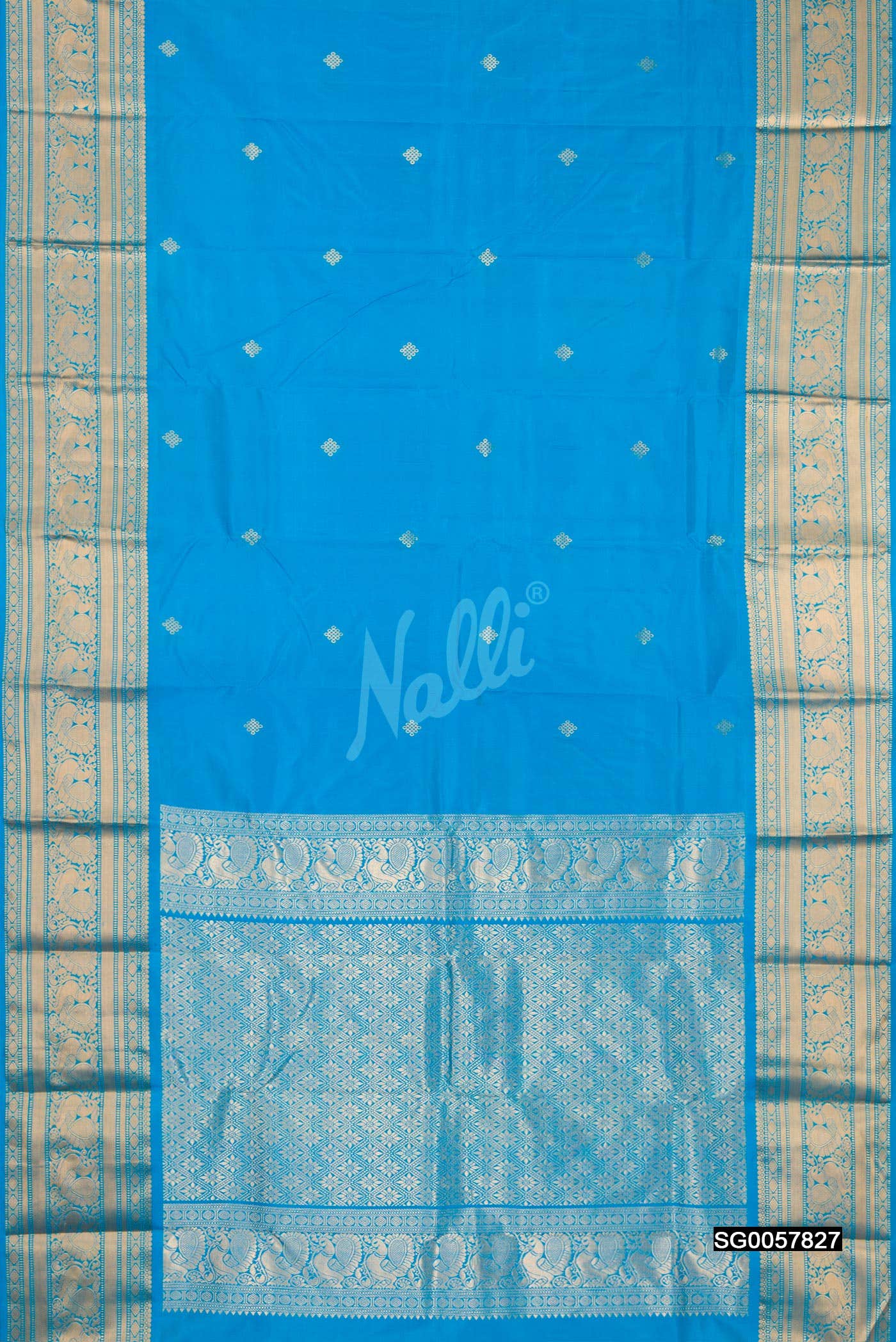 Blue Kanchipuram Silk Saree
