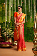 Sundiri-Pink Kanchipuram Silk Saree