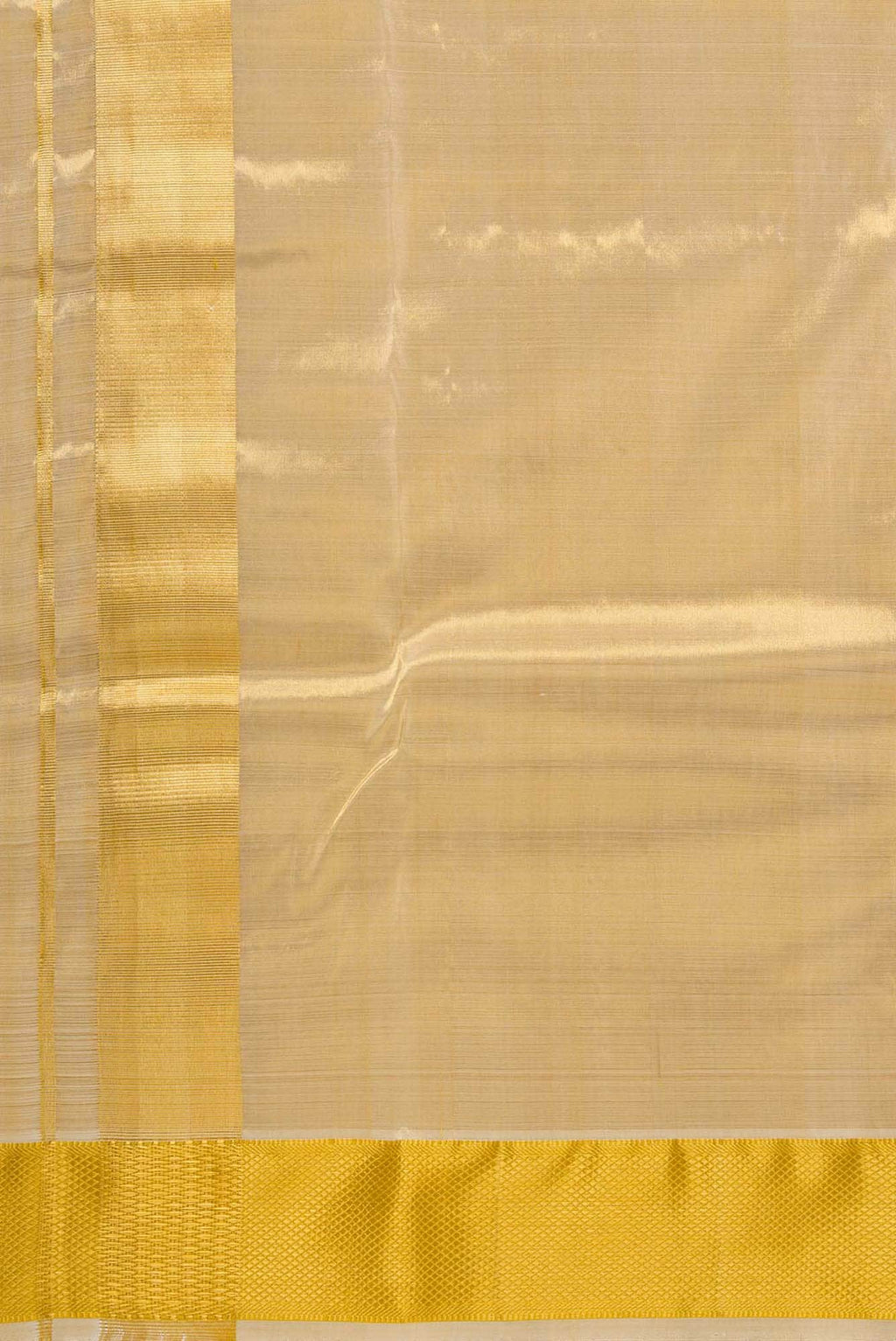Gold Silk Dhoti With Angavastram (9X 5) Muzham