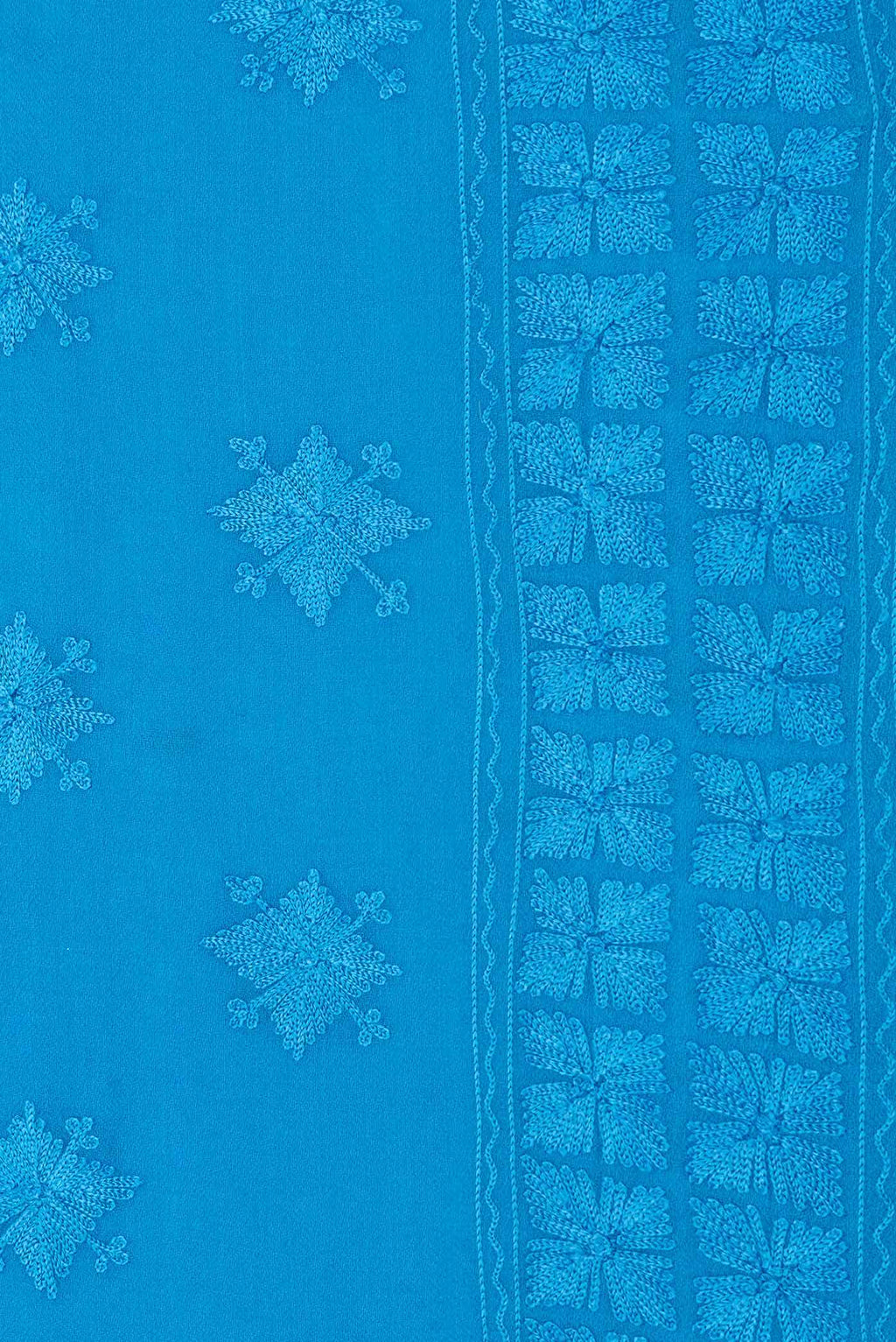 Blue Dual Tone Jute Silk Saree