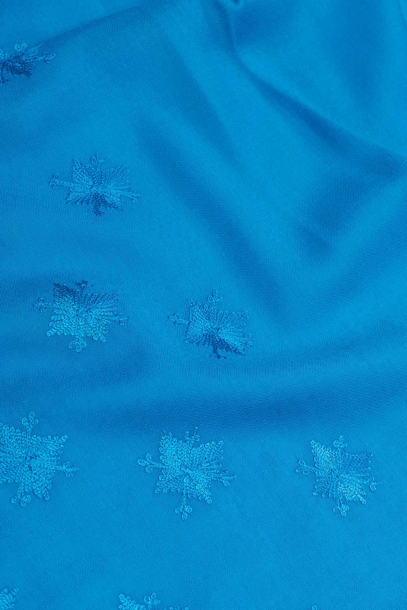 Blue Dual Tone Jute Silk Saree