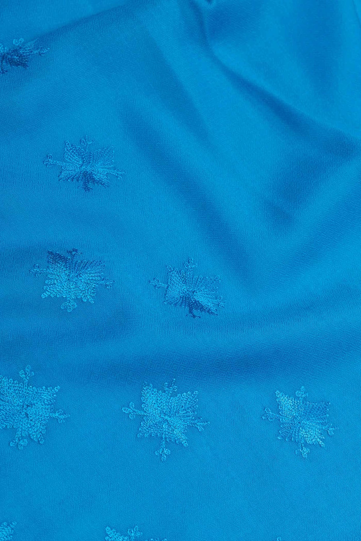 Blue Dual Tone Jute Silk Saree