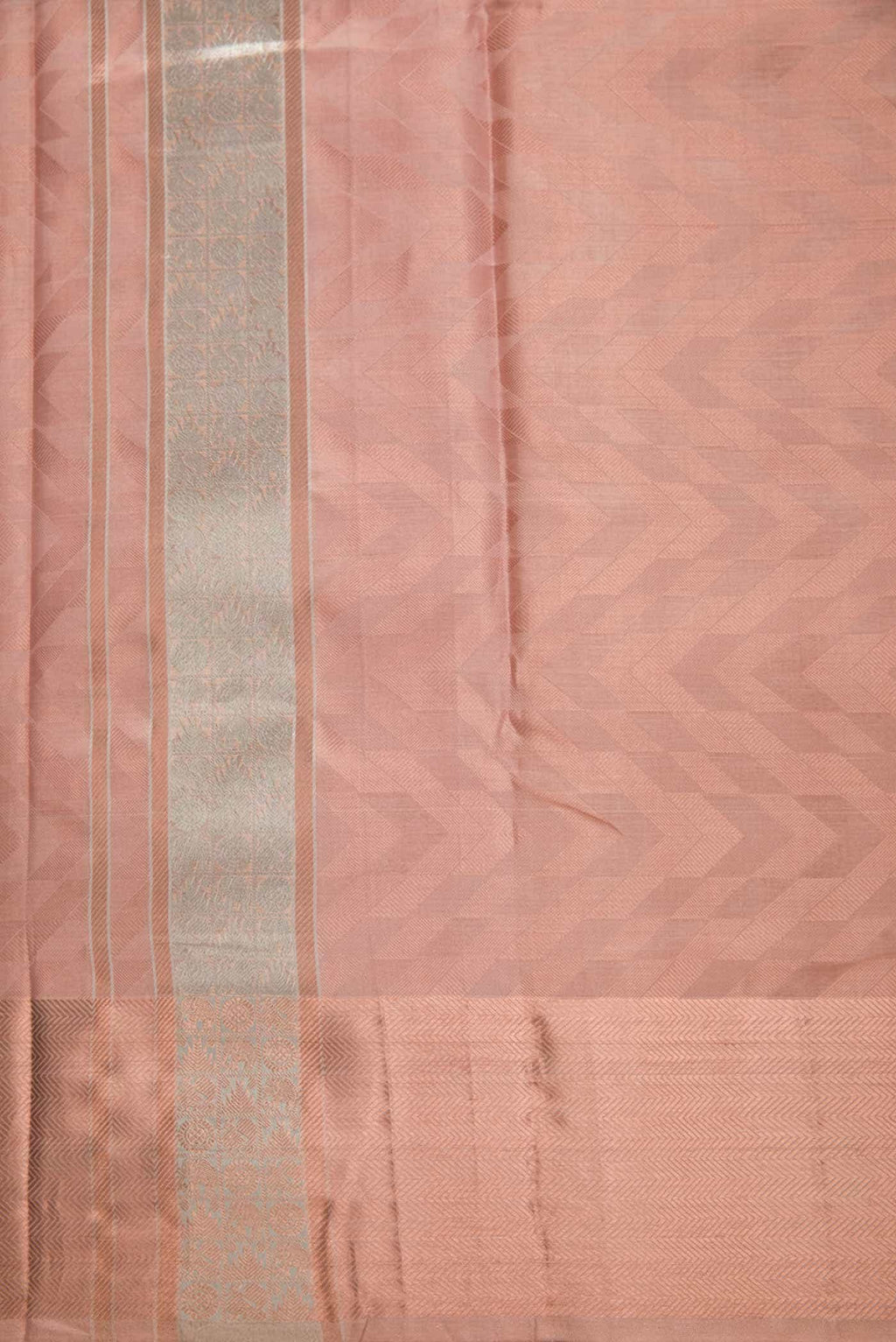Brown Silk Dhoti With Angavastram (8X4) Muzham
