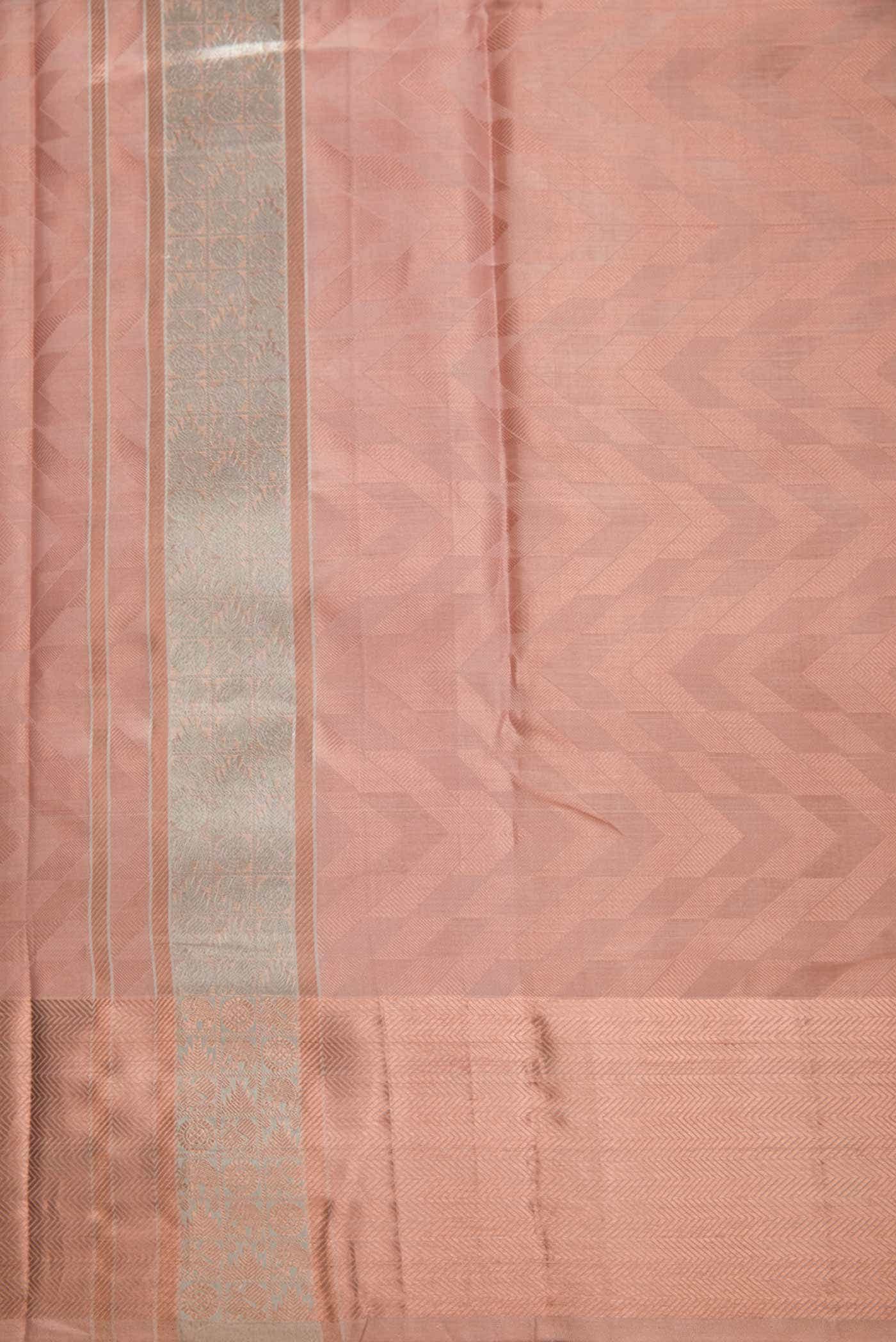 Brown Silk Dhoti With Angavastram (8X4) Muzham
