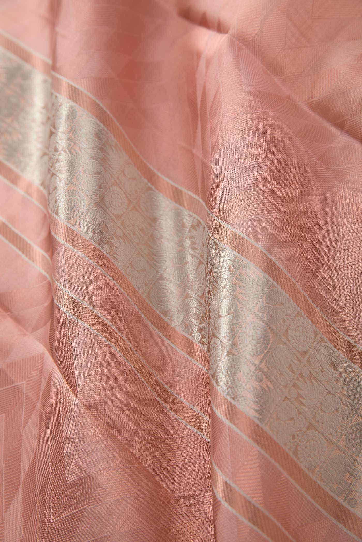 Brown Silk Dhoti With Angavastram (8X4) Muzham