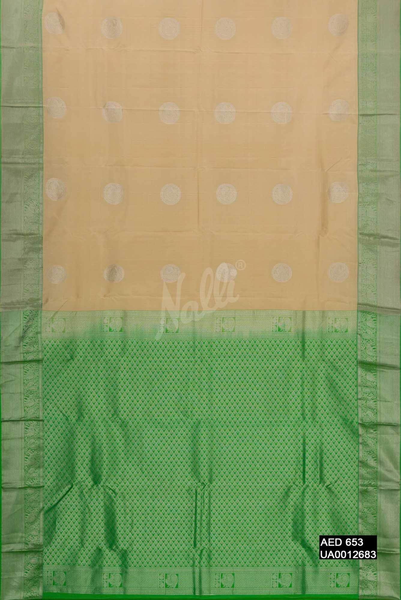 Sandal Kanchipuram Silk Saree