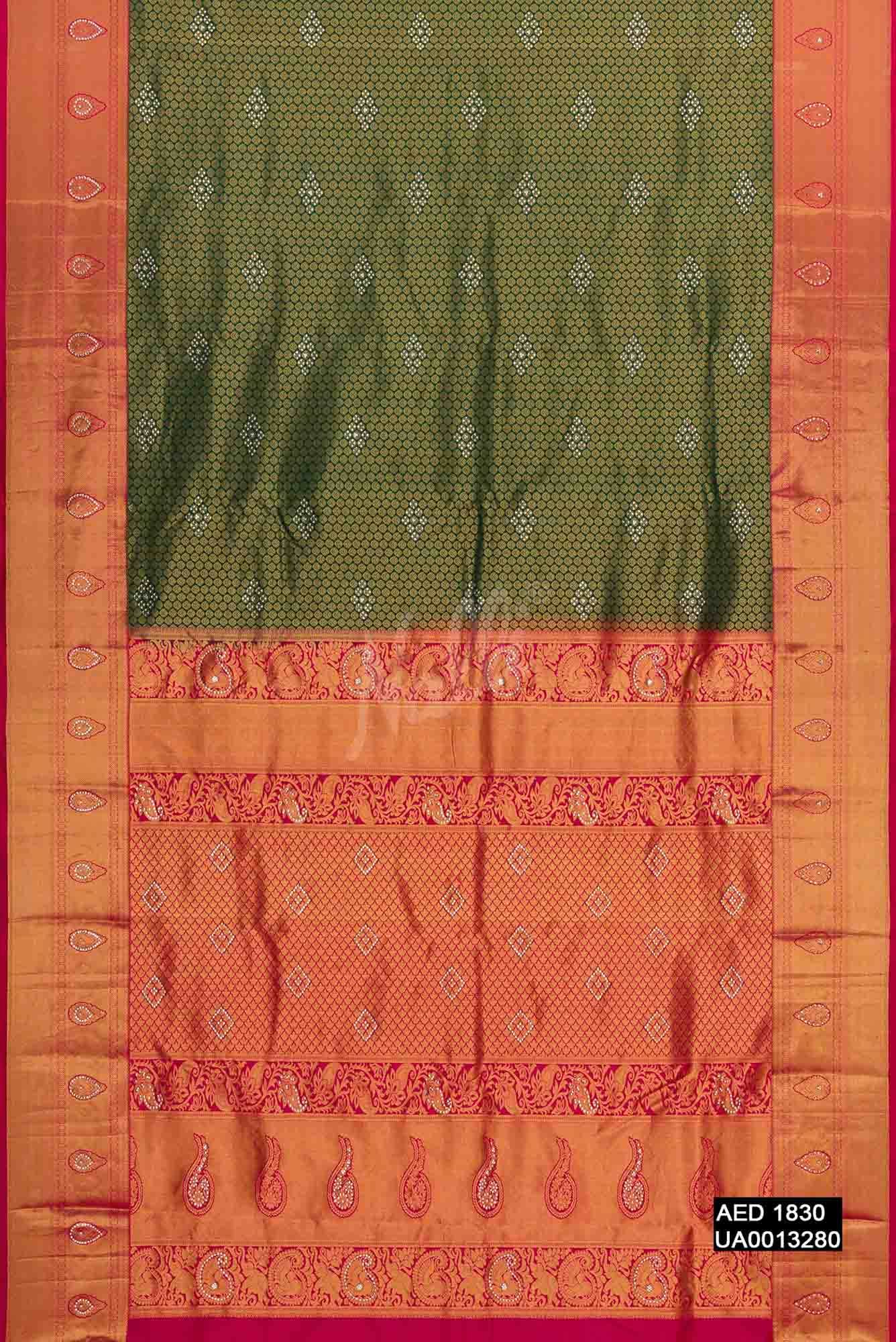 Green Kanchipuram Silk Saree
