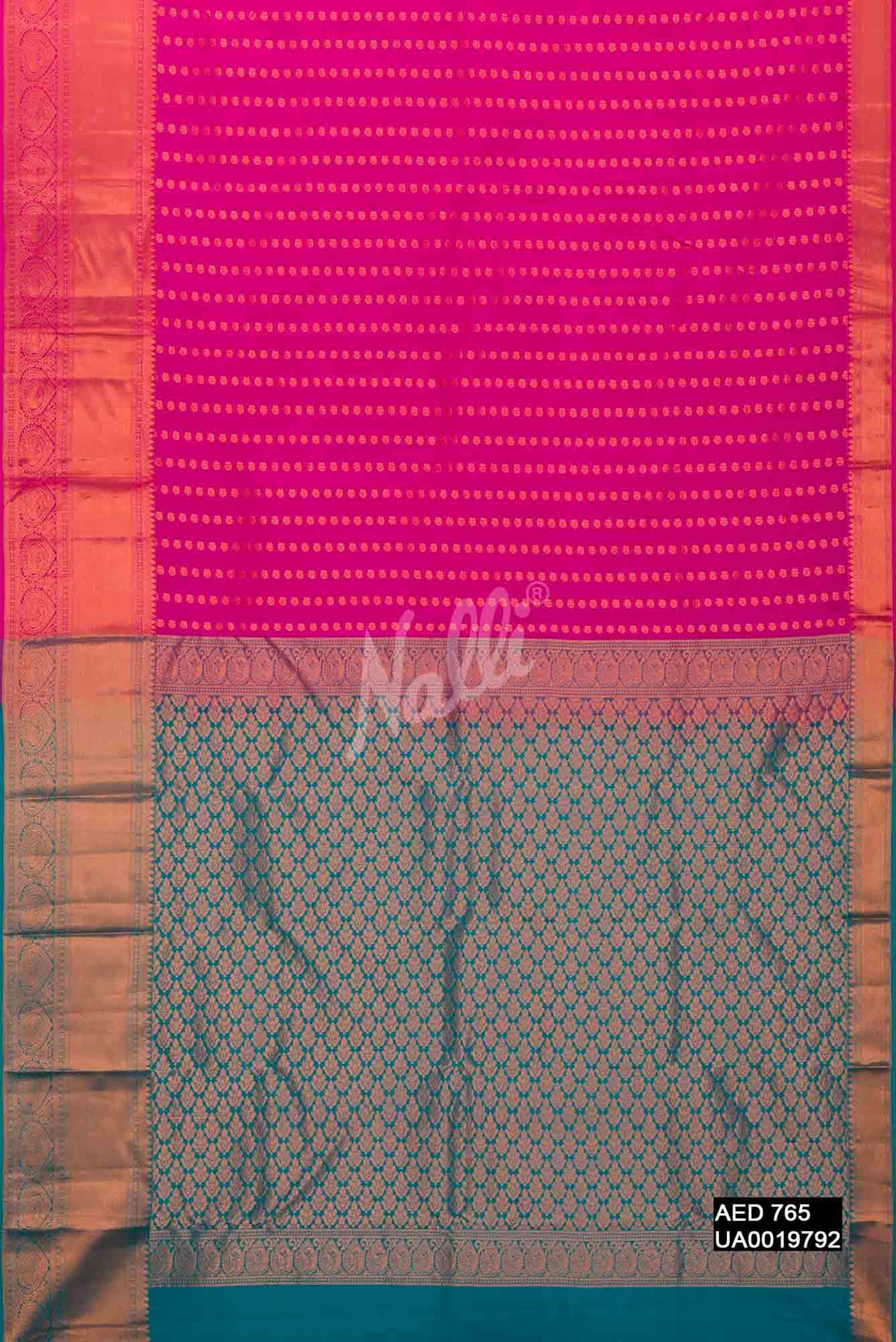 Pink Kanchipuram Silk Saree