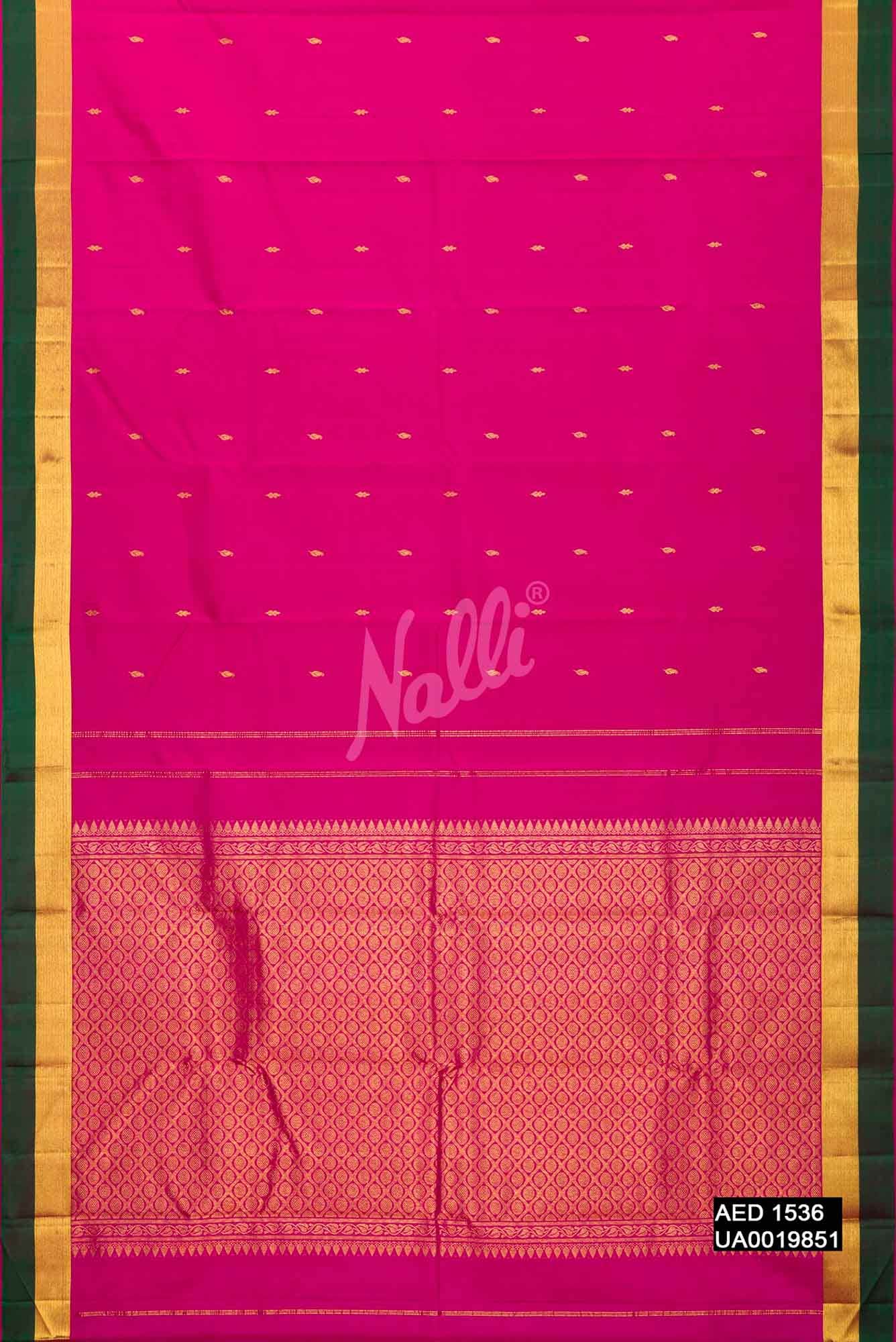 Pink Kanchipuram Silk Saree