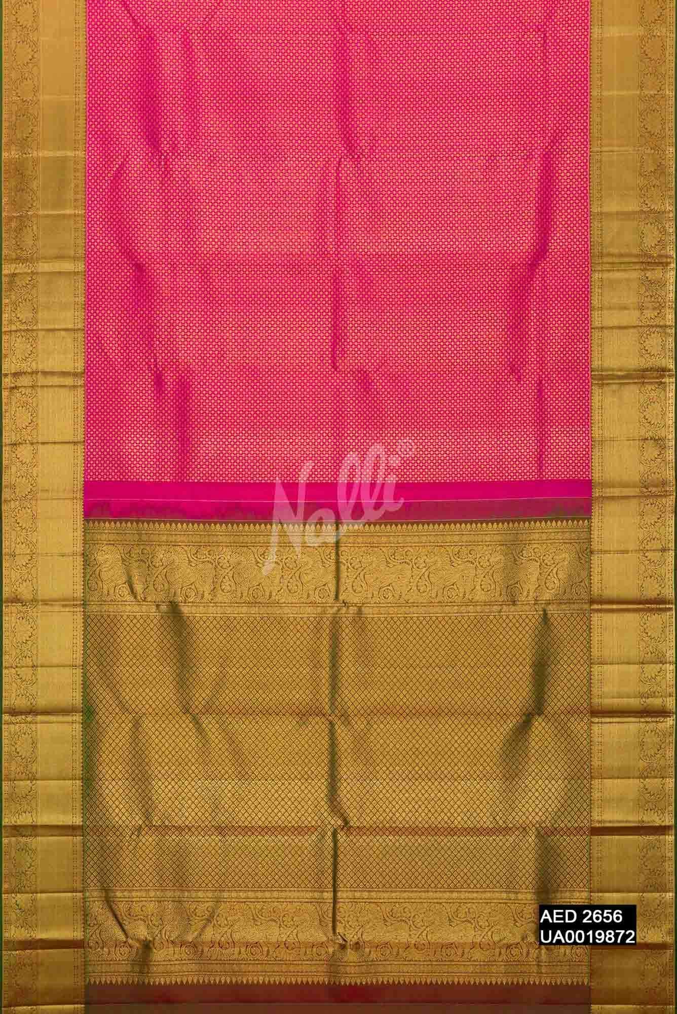 Pink Kanchipuram Silk Saree