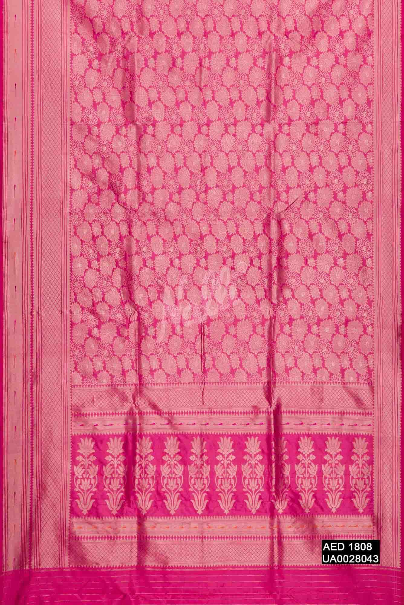 Pink Banarasi Silk Saree