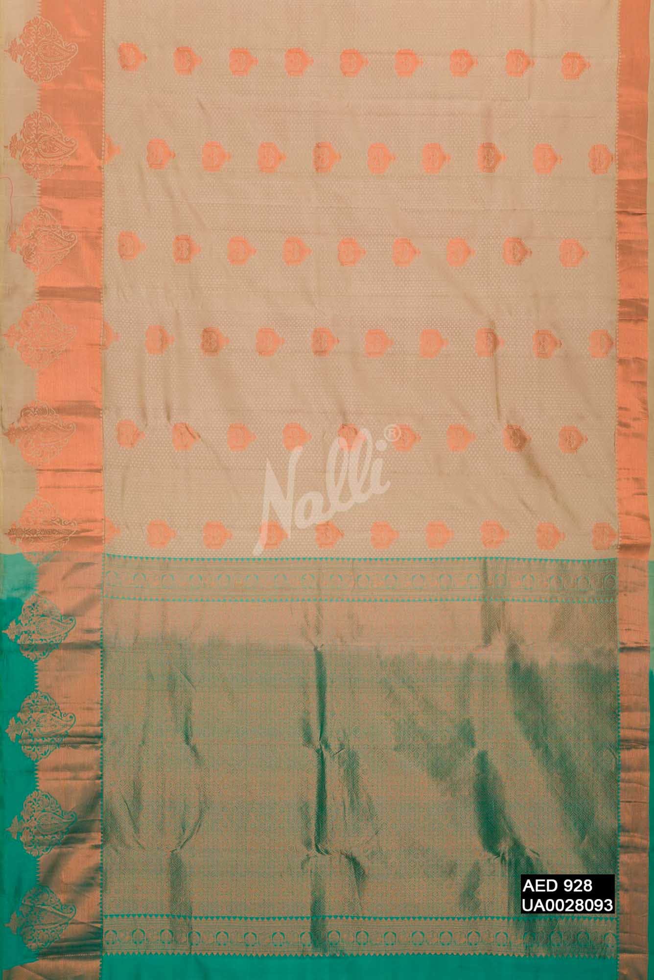 Sandal Kanchipuram Silk Saree