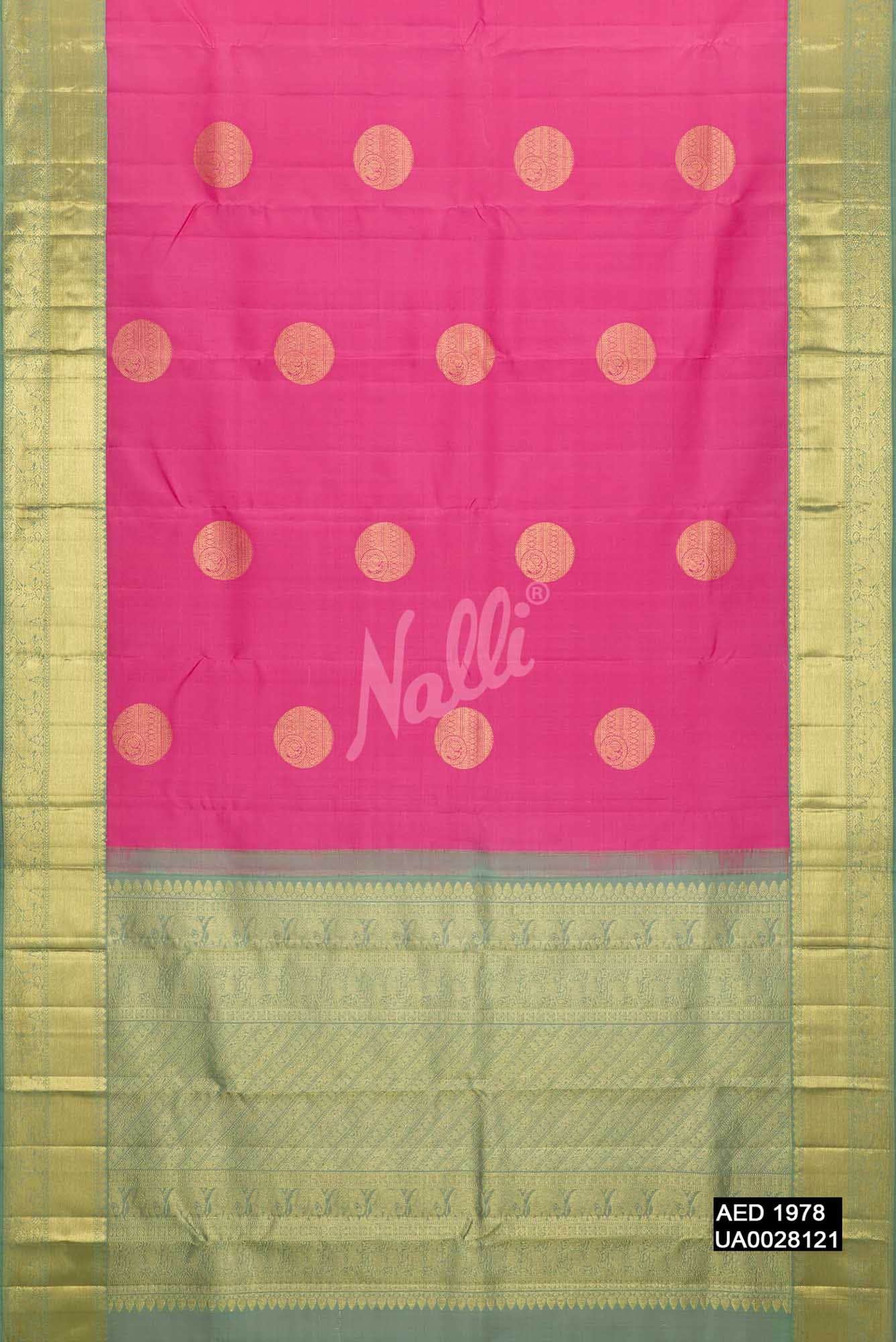 Pink Kanchipuram Silk Saree