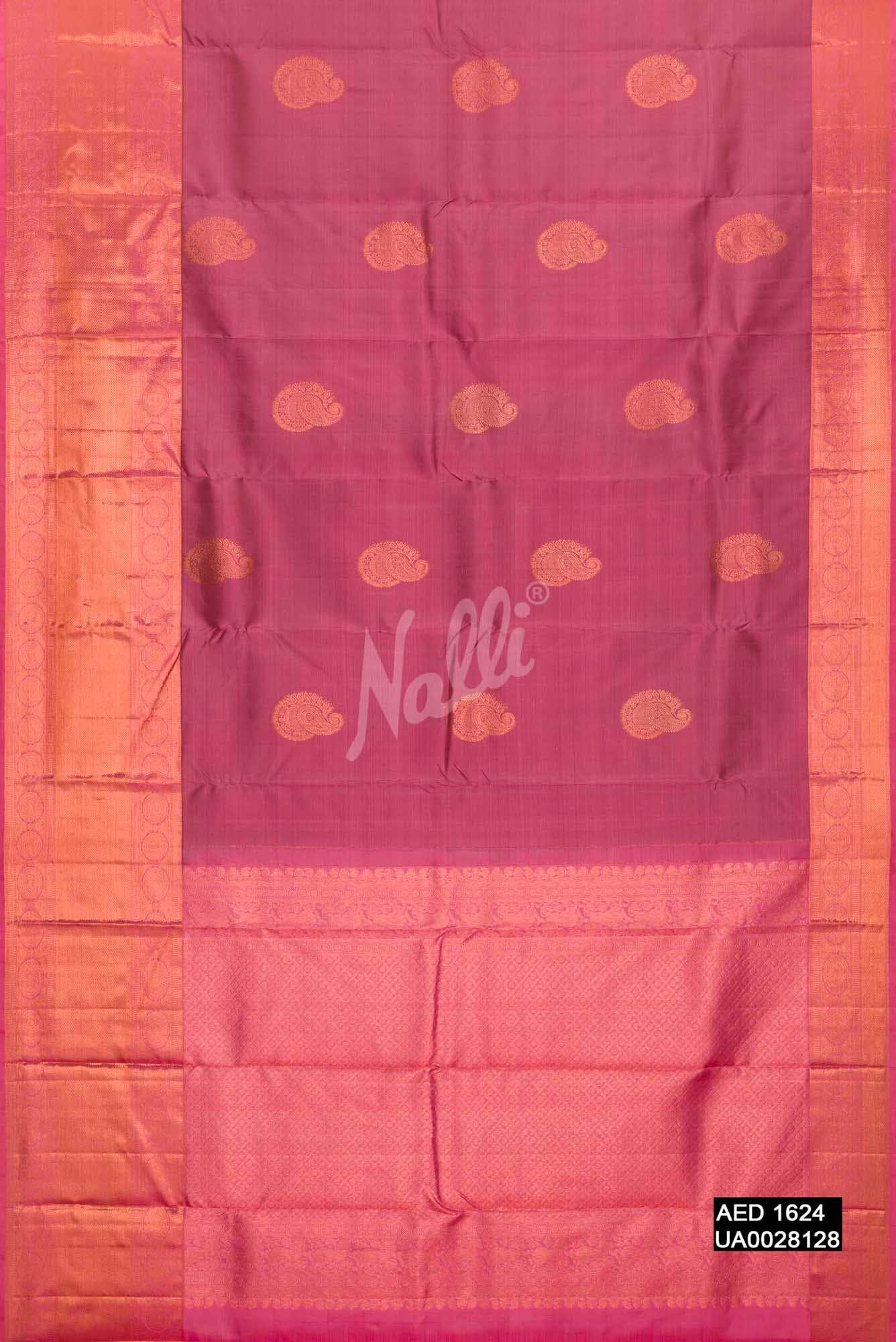Imperial Pink Kanchipuram Silk Saree