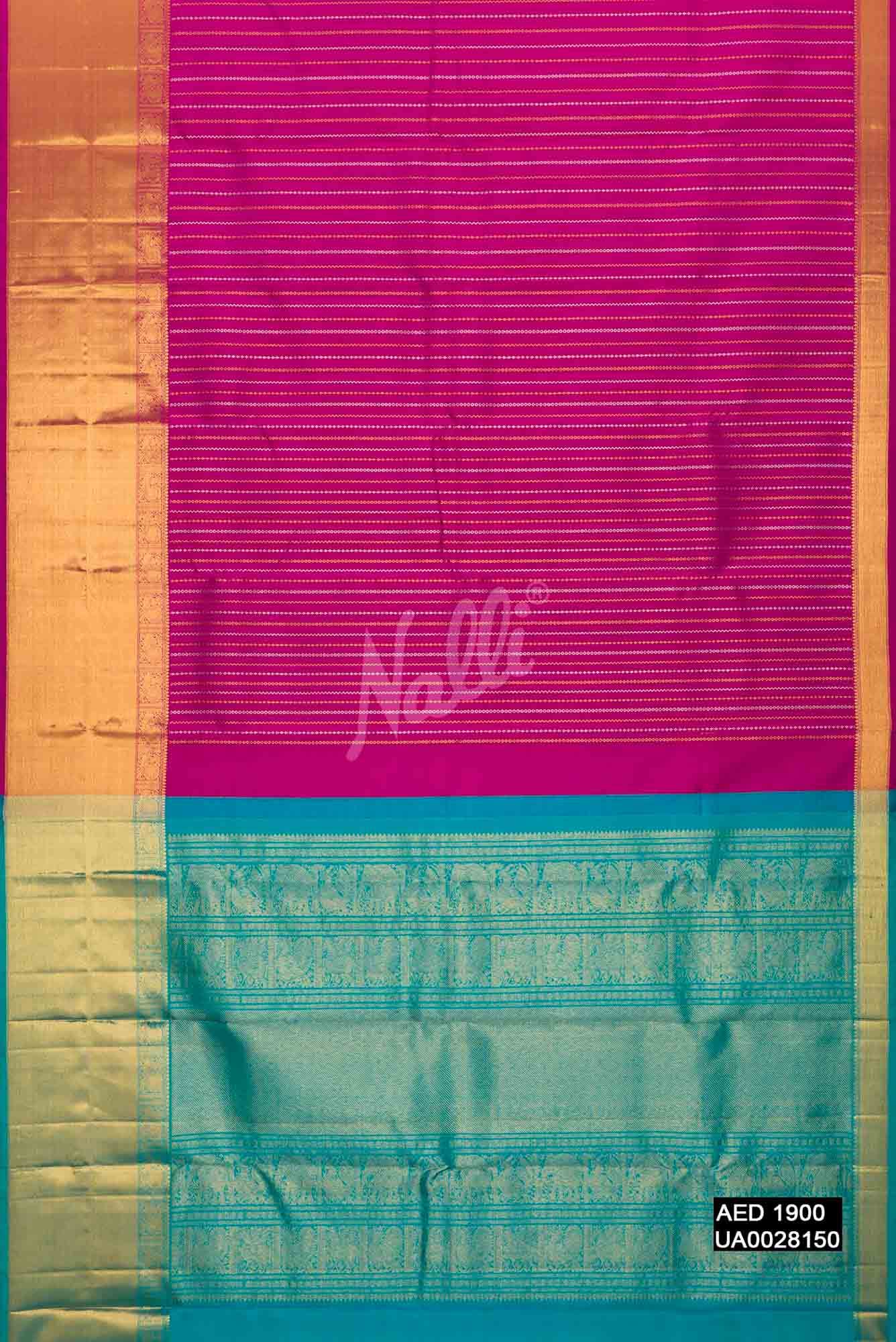 Magenta Kanchipuram Silk Saree