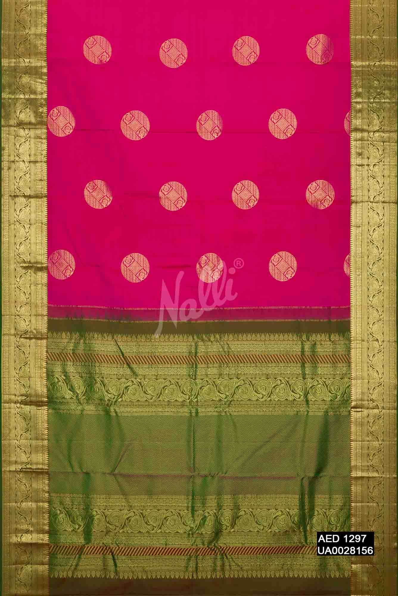 Pink Kanchipuram Silk Saree
