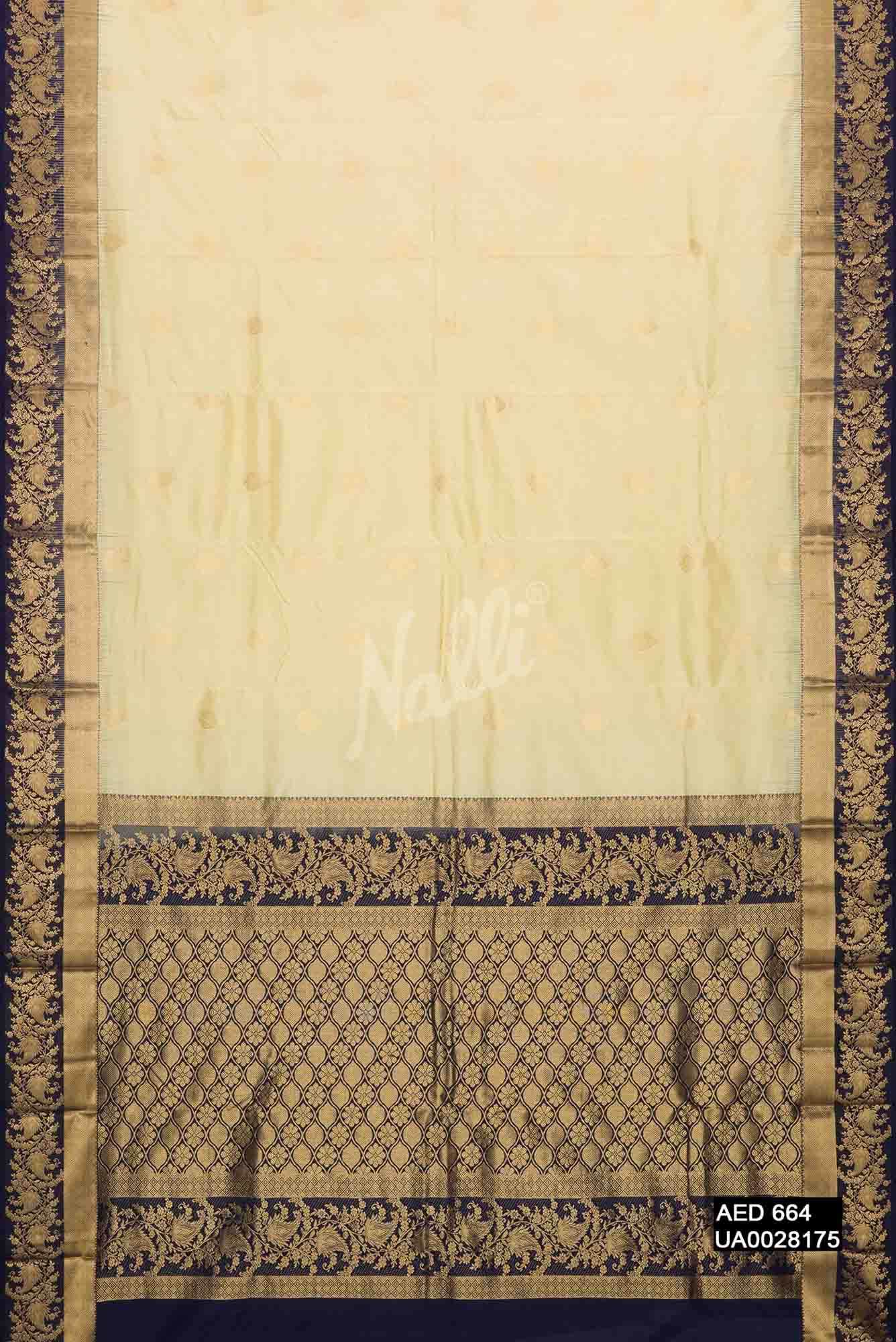 Sandal Kanchipuram Silk Saree