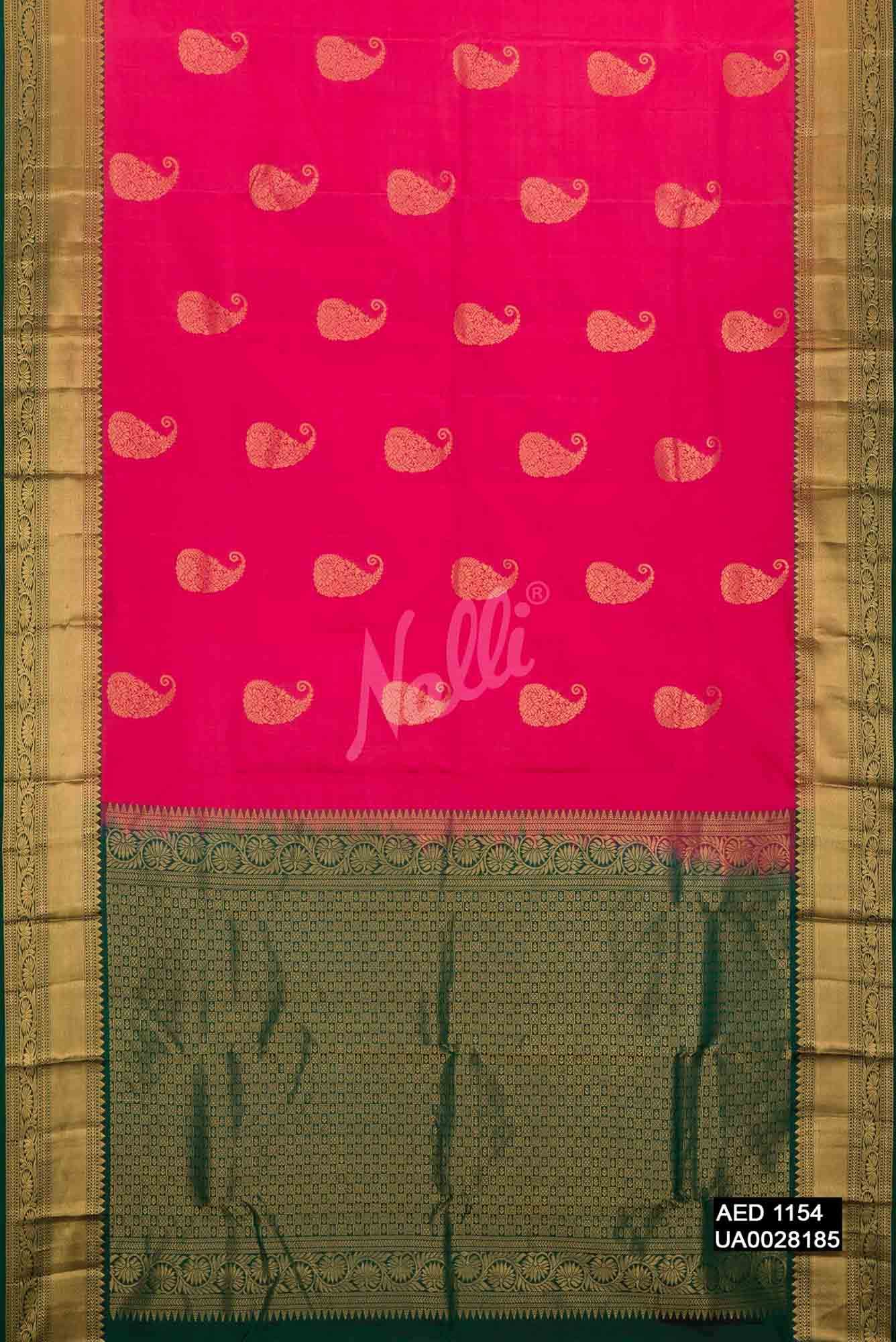 Pink Kanchipuram Silk Saree