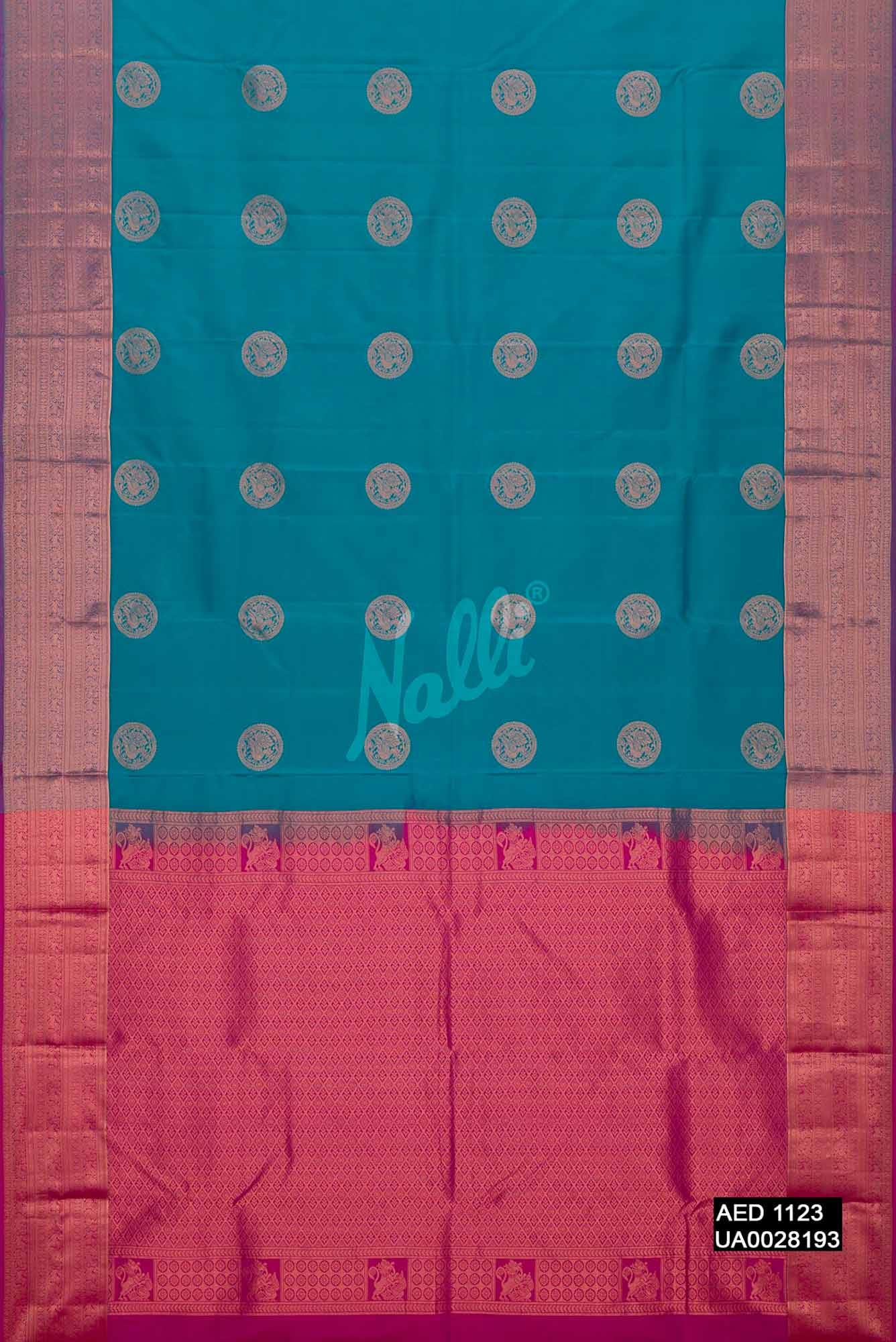 Blue Kanchipuram Silk Saree