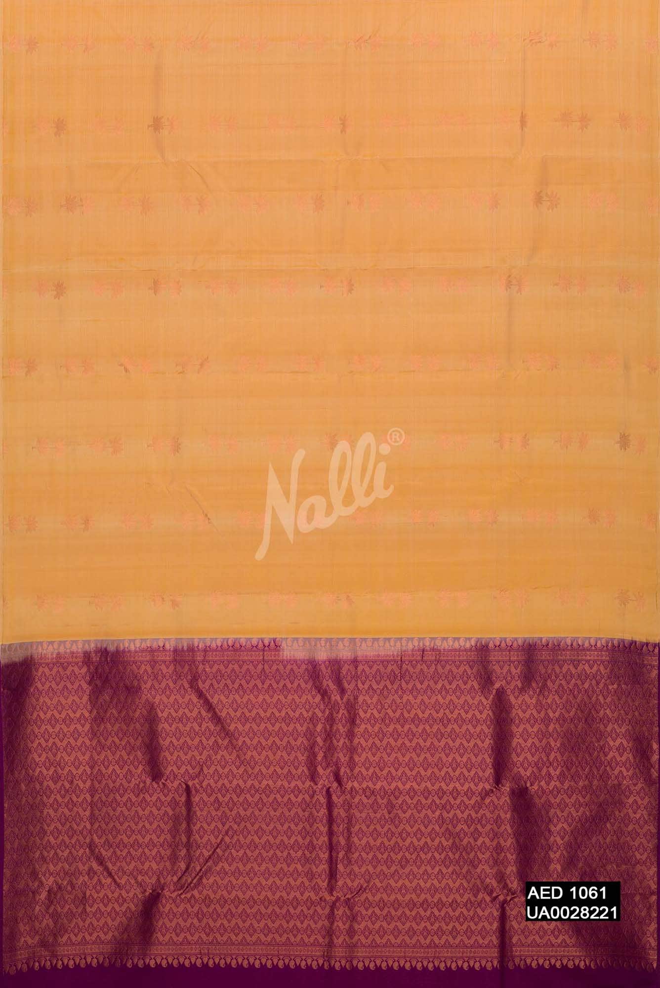 Sandal Kanchipuram Silk Saree