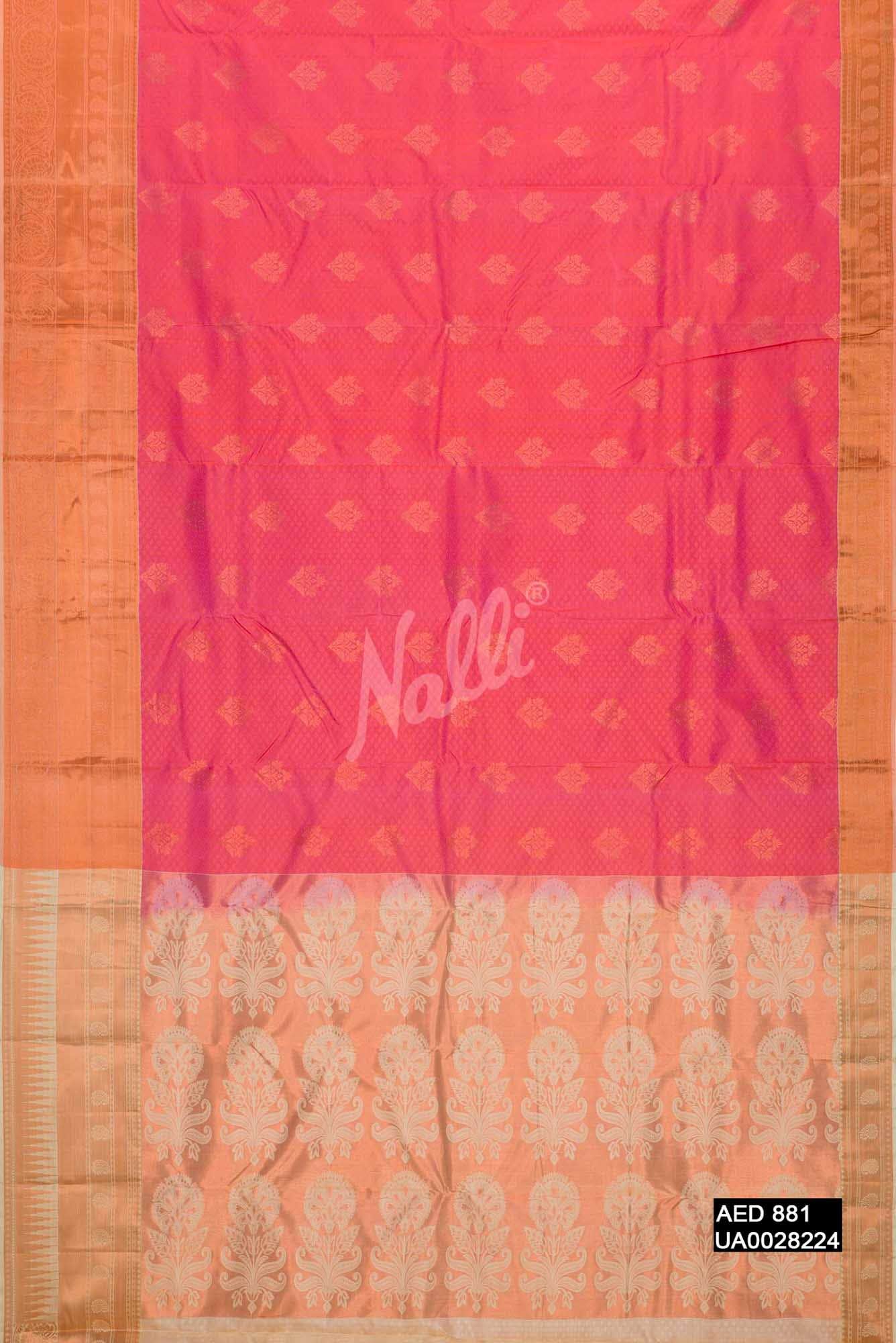 Pink Kanchipuram Silk Saree