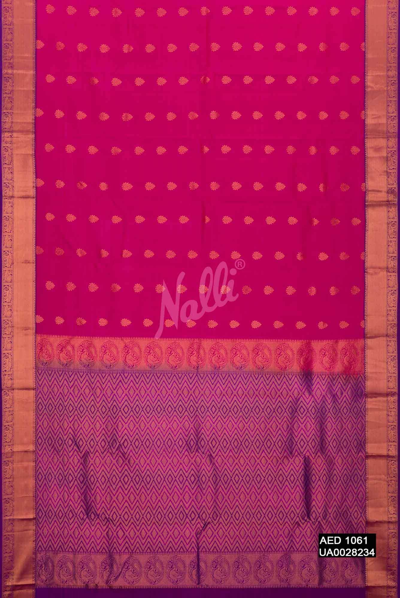 Pink Kanchipuram Silk Saree