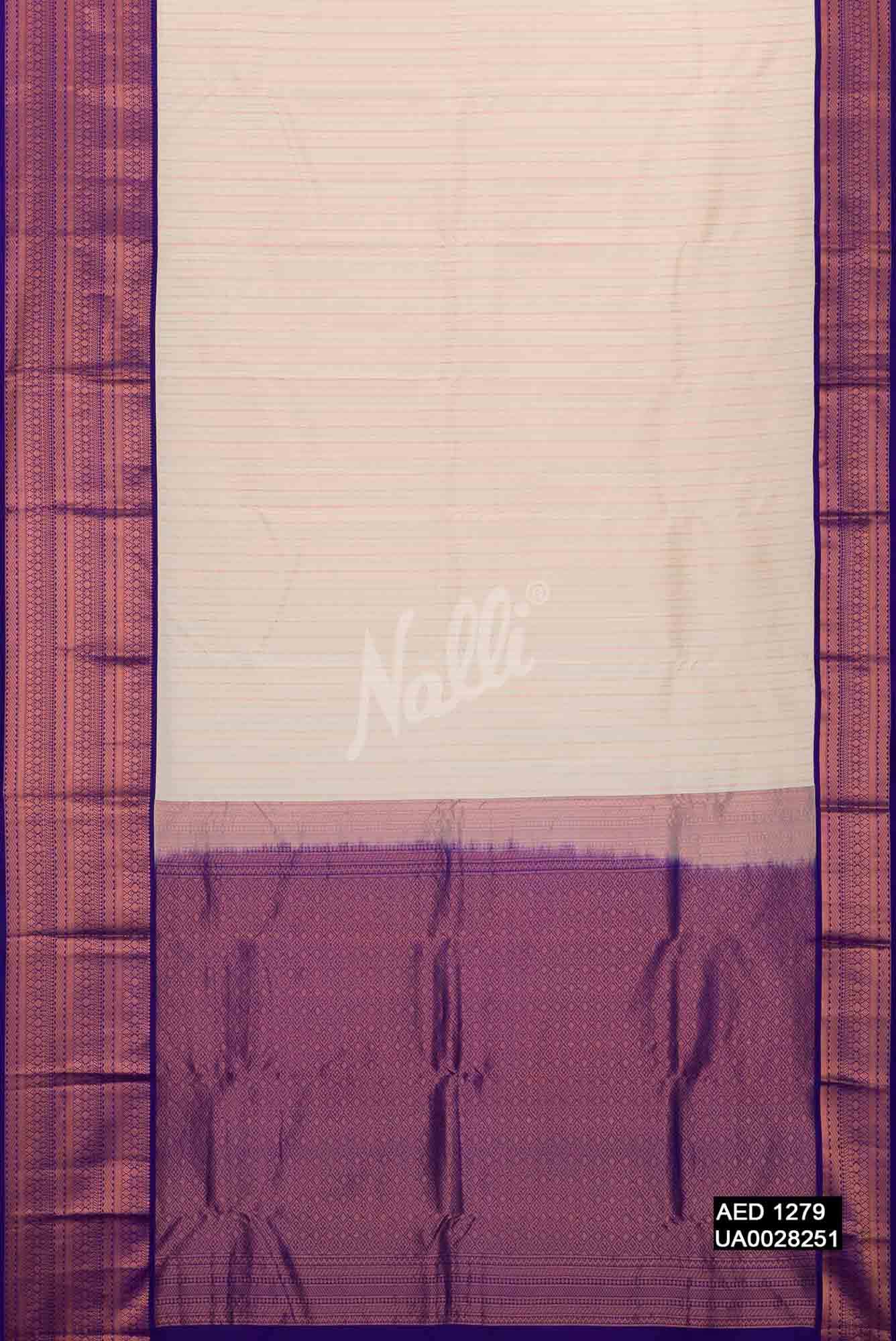 Sandal Kanchipuram Silk Saree