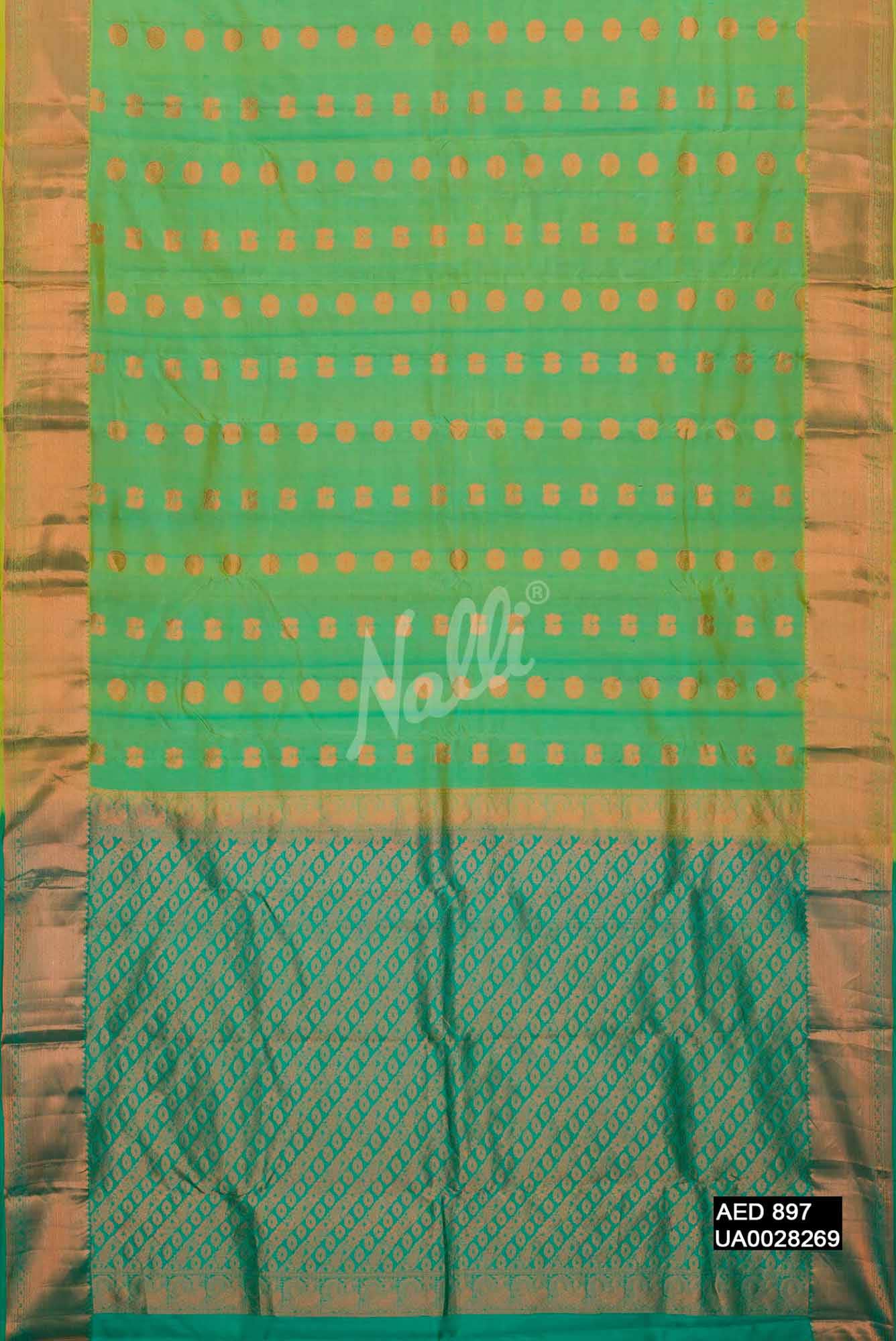 Light Green Kanchipuram Silk Saree