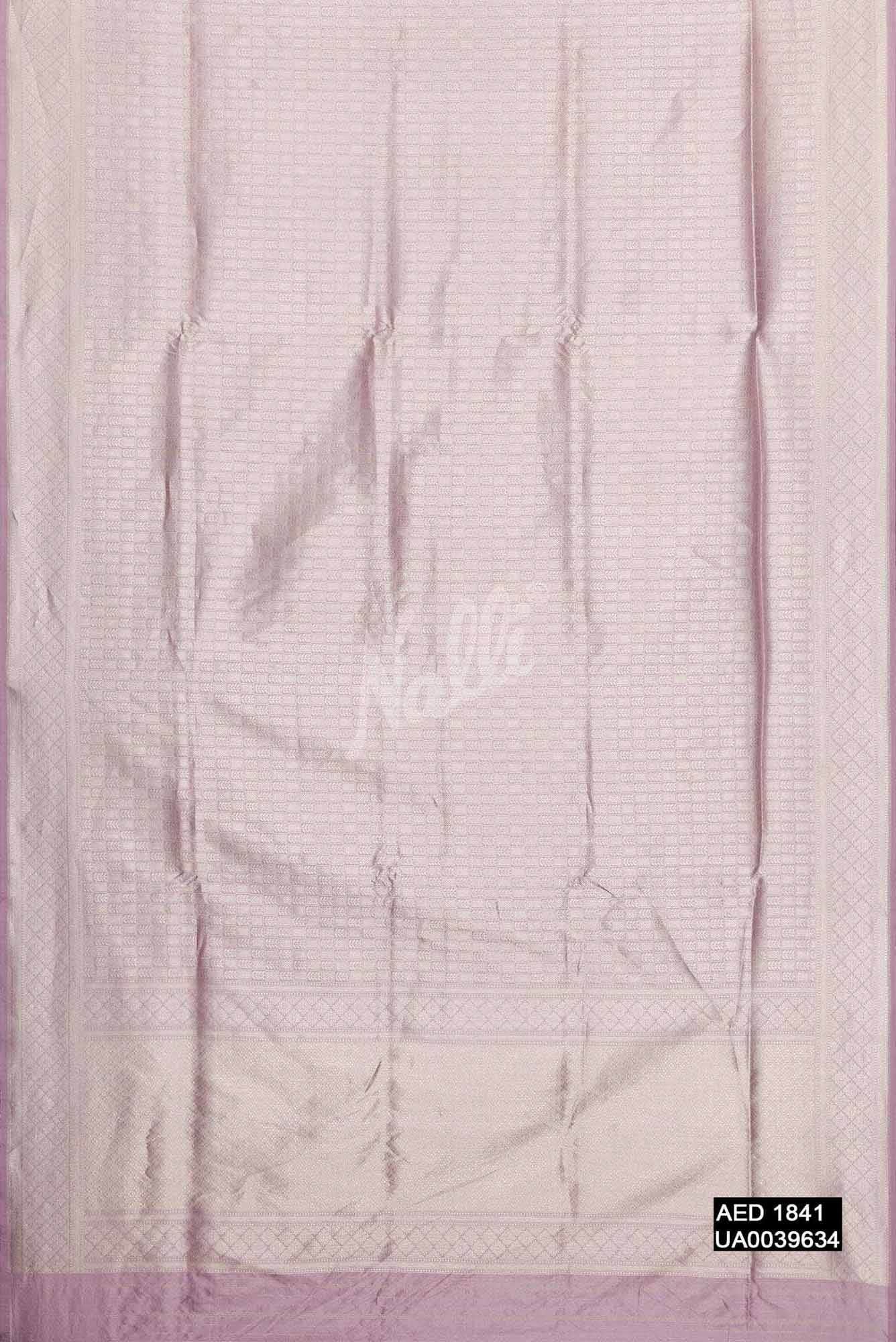 Lavender Banarasi Silk Saree