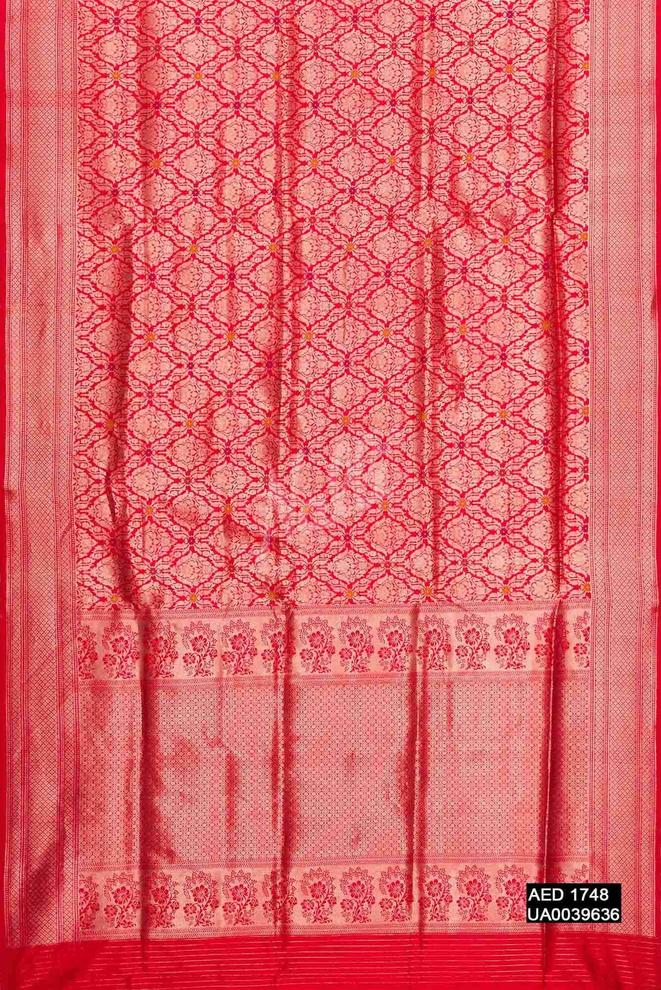 Red Banarasi Silk Saree