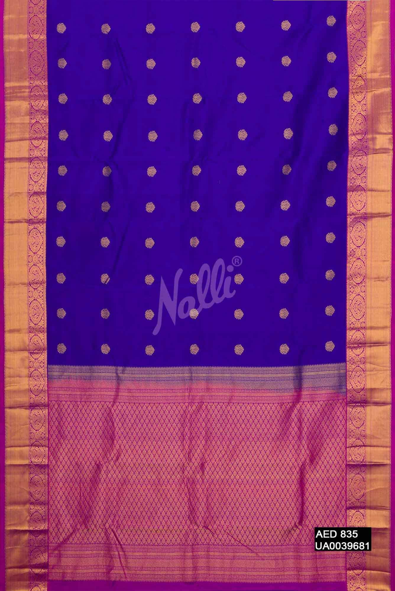 Royal Blue Kanchipuram Silk Saree