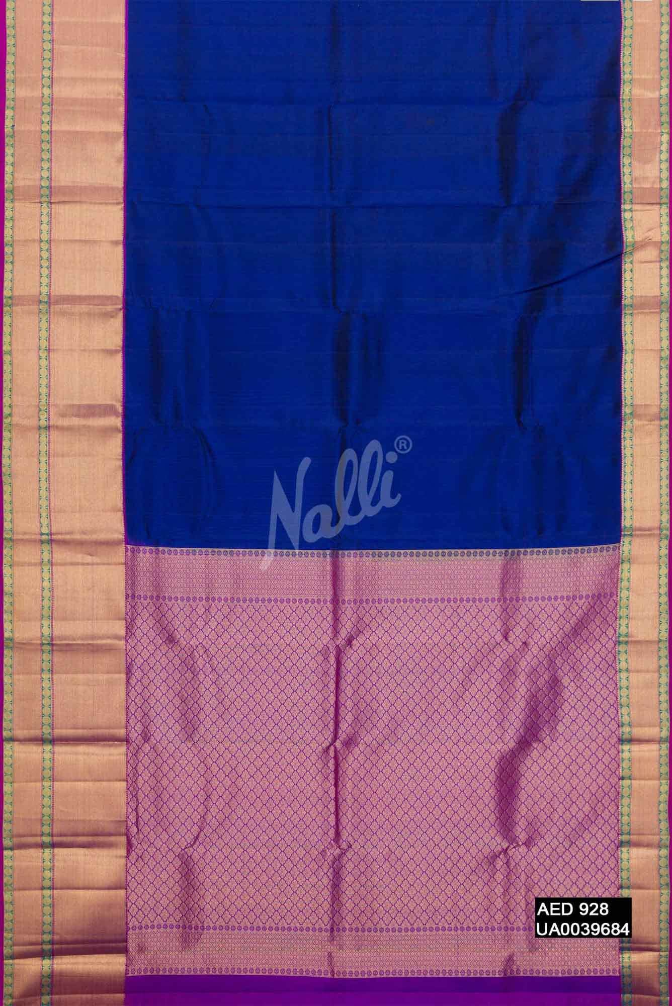 Royal Blue Kanchipuram Silk Saree