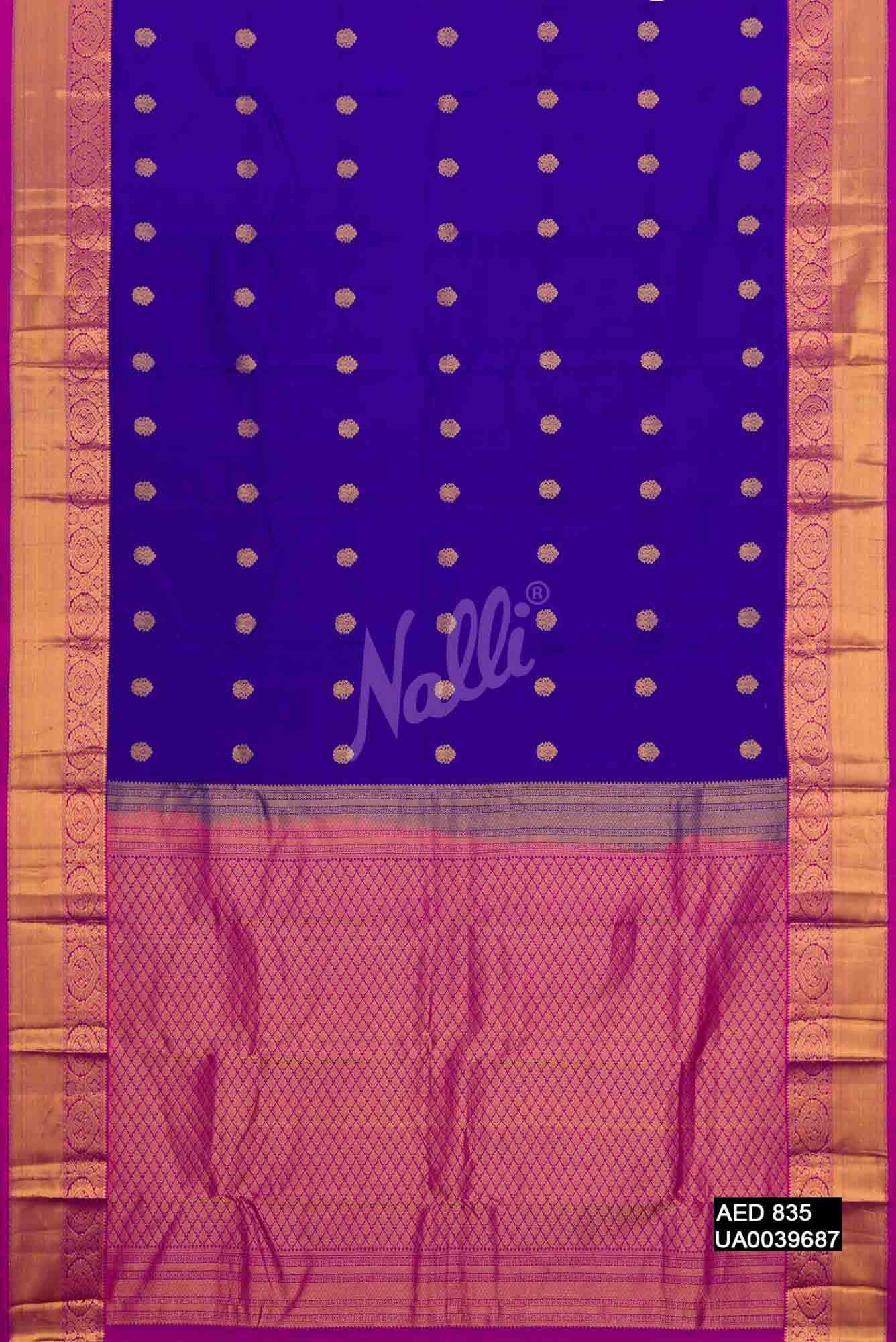 Royal Blue Kanchipuram Silk Saree