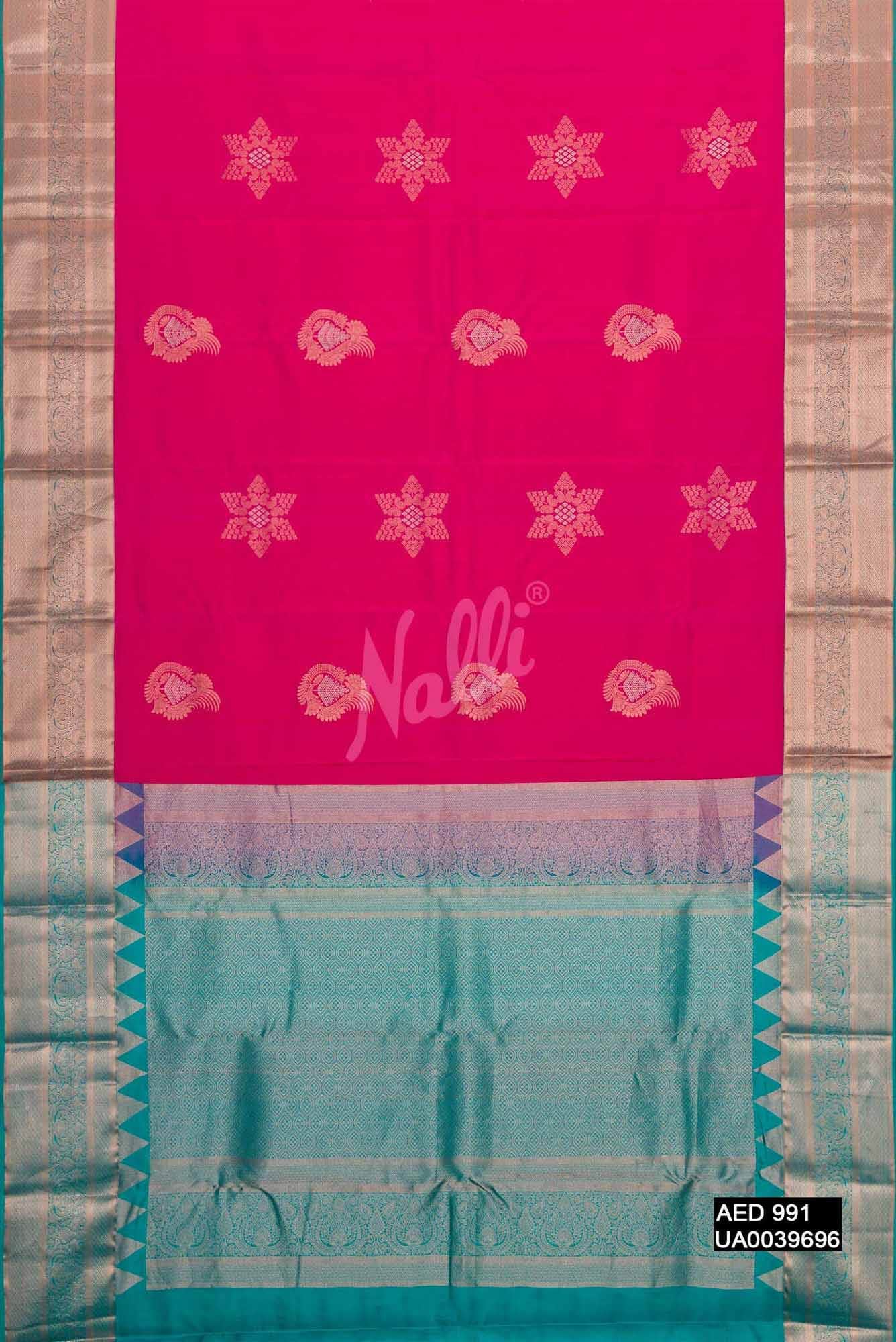 Pink Kanchipuram Silk Saree