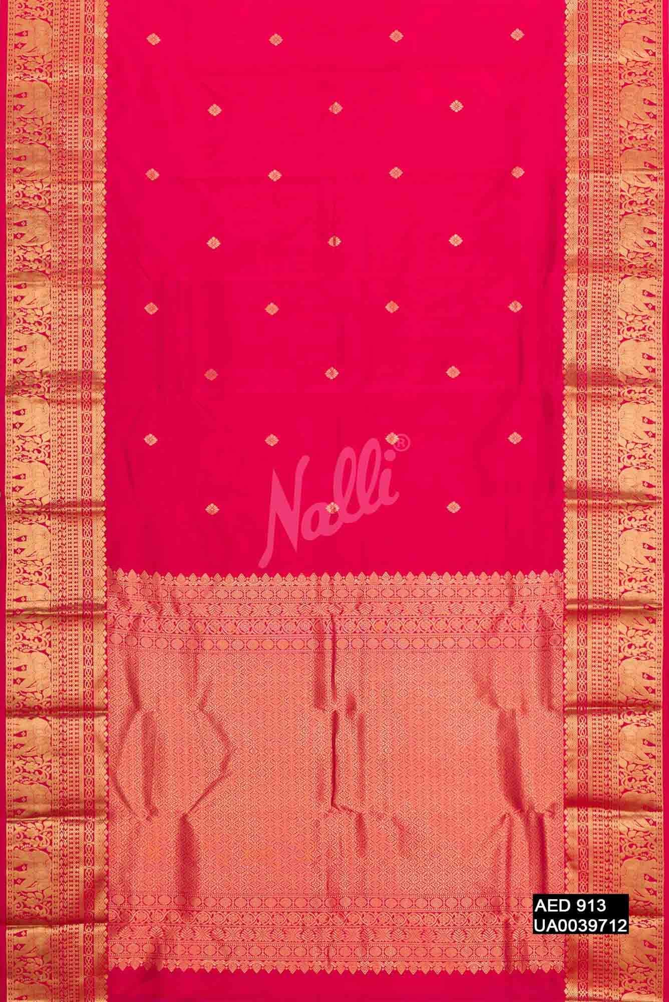 Pink Kanchipuram Silk Saree