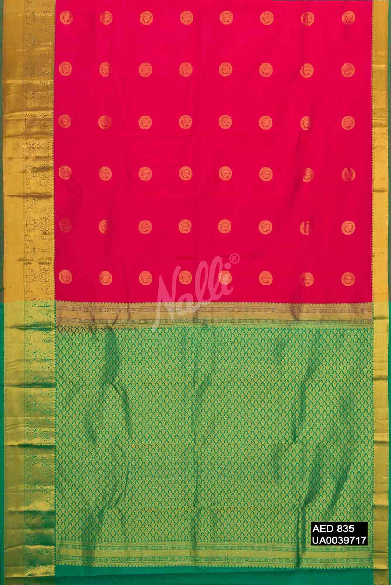 Pink Kanchipuram Silk Saree