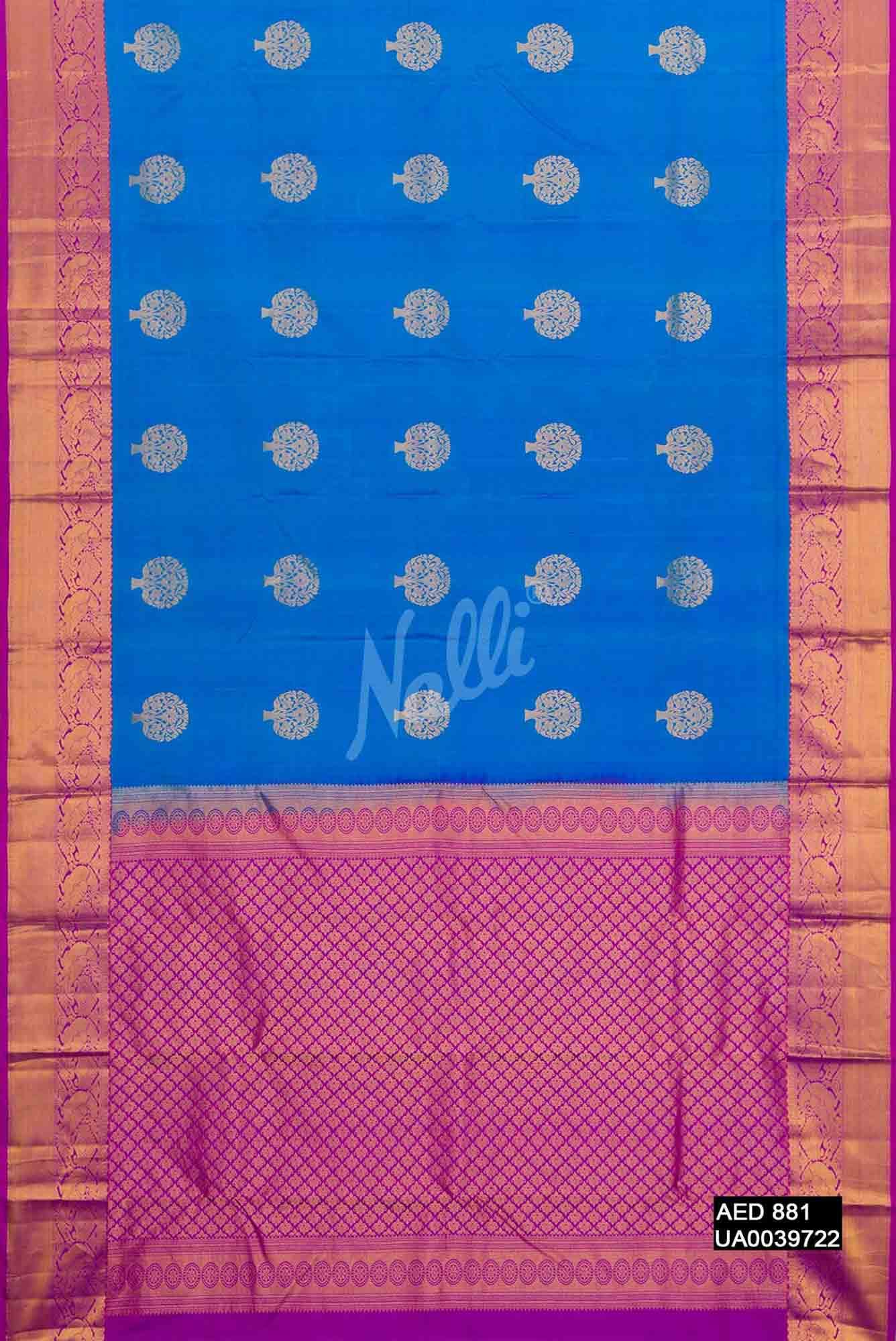 Royal Blue Kanchipuram Silk Saree