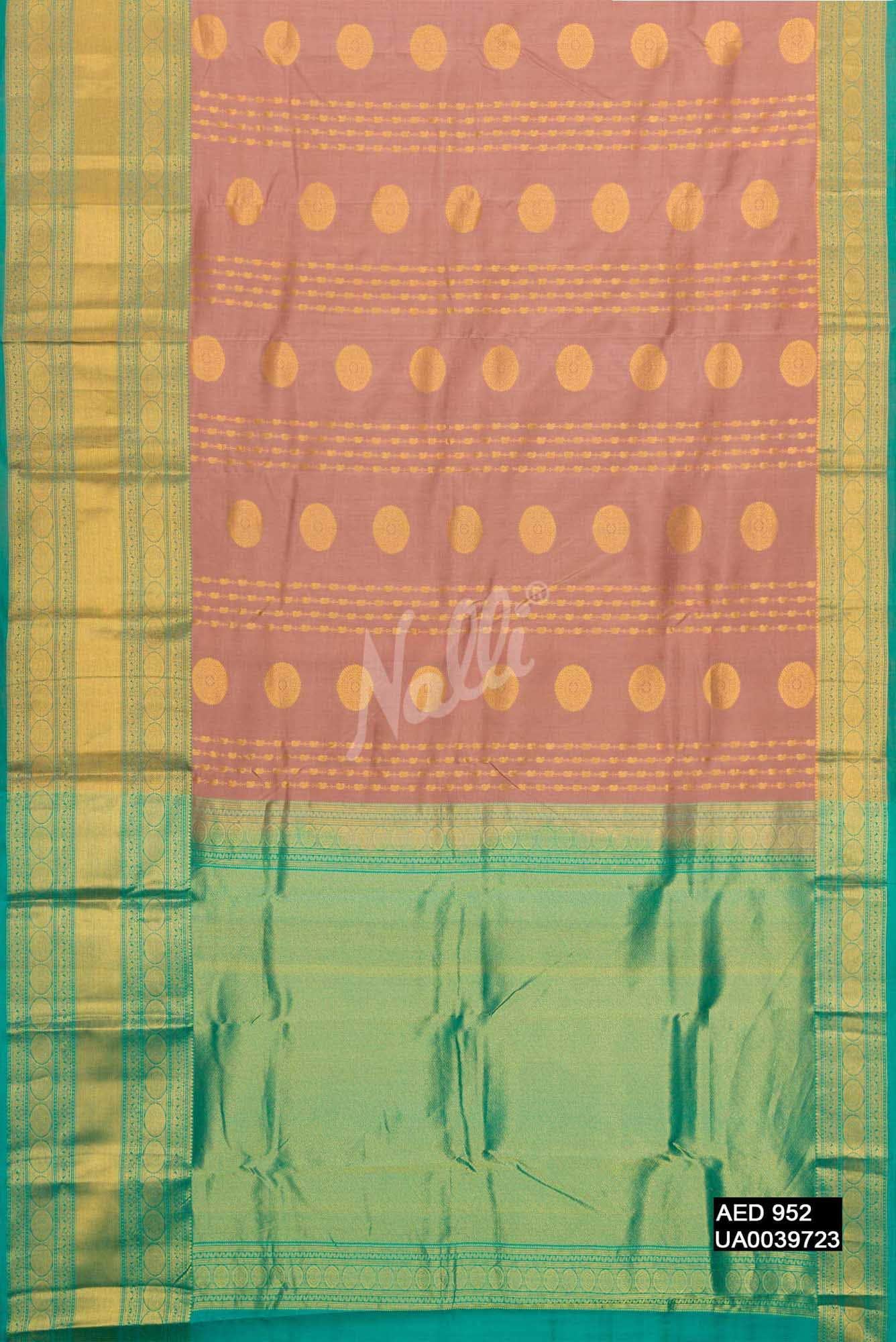 Brown Kanchipuram Silk Saree