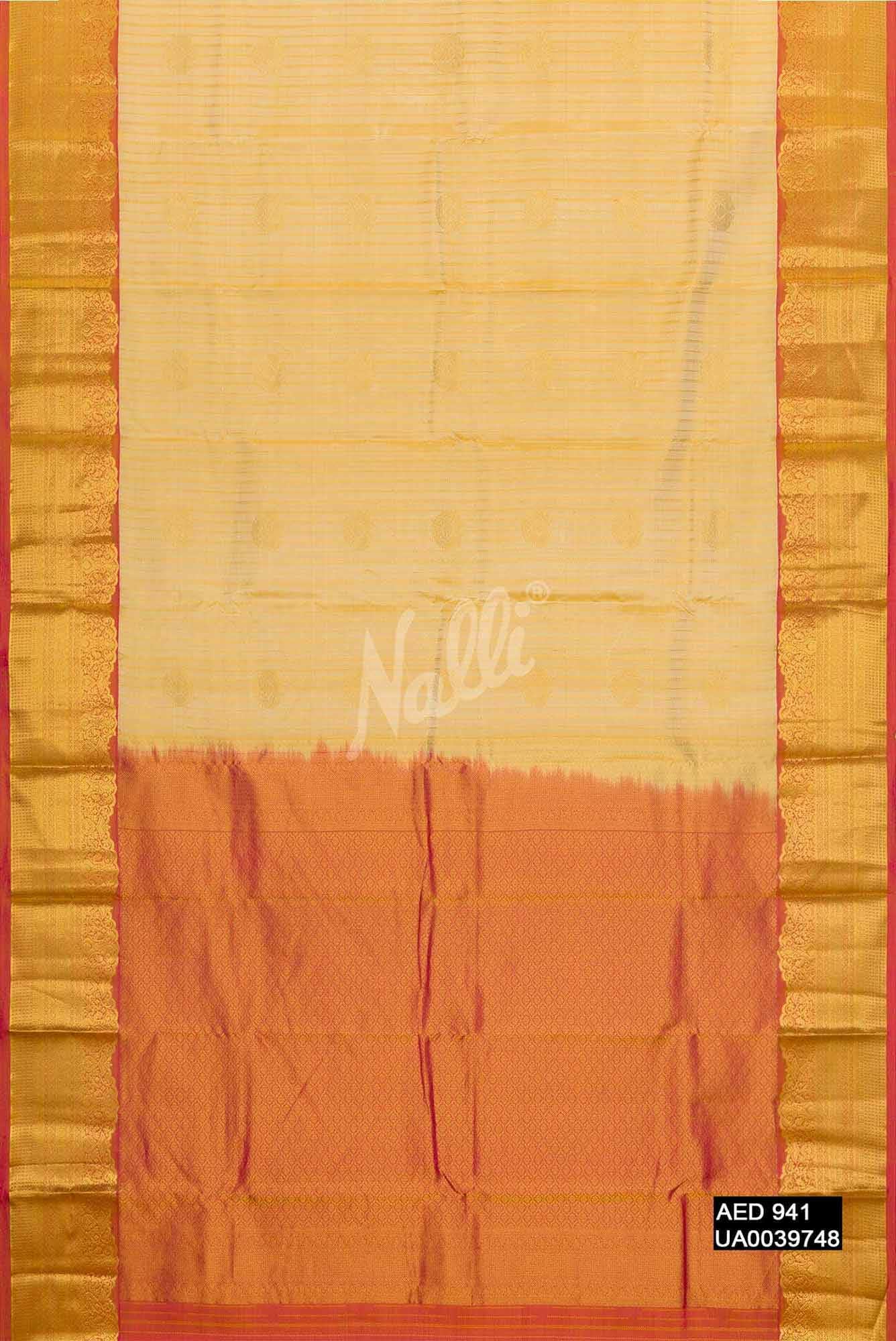 Sandal Kanchipuram Silk Saree