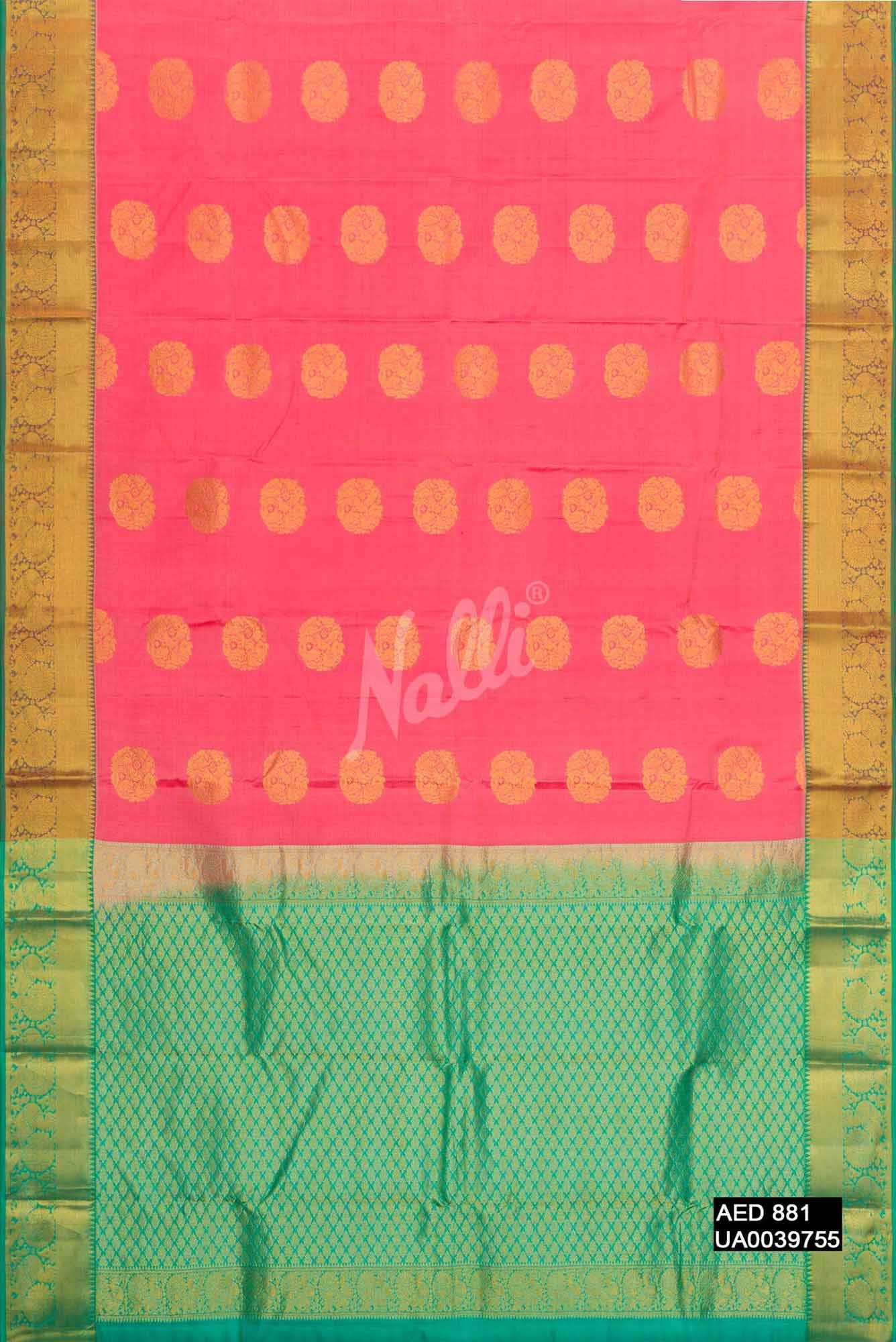 Pink Kanchipuram Silk Saree