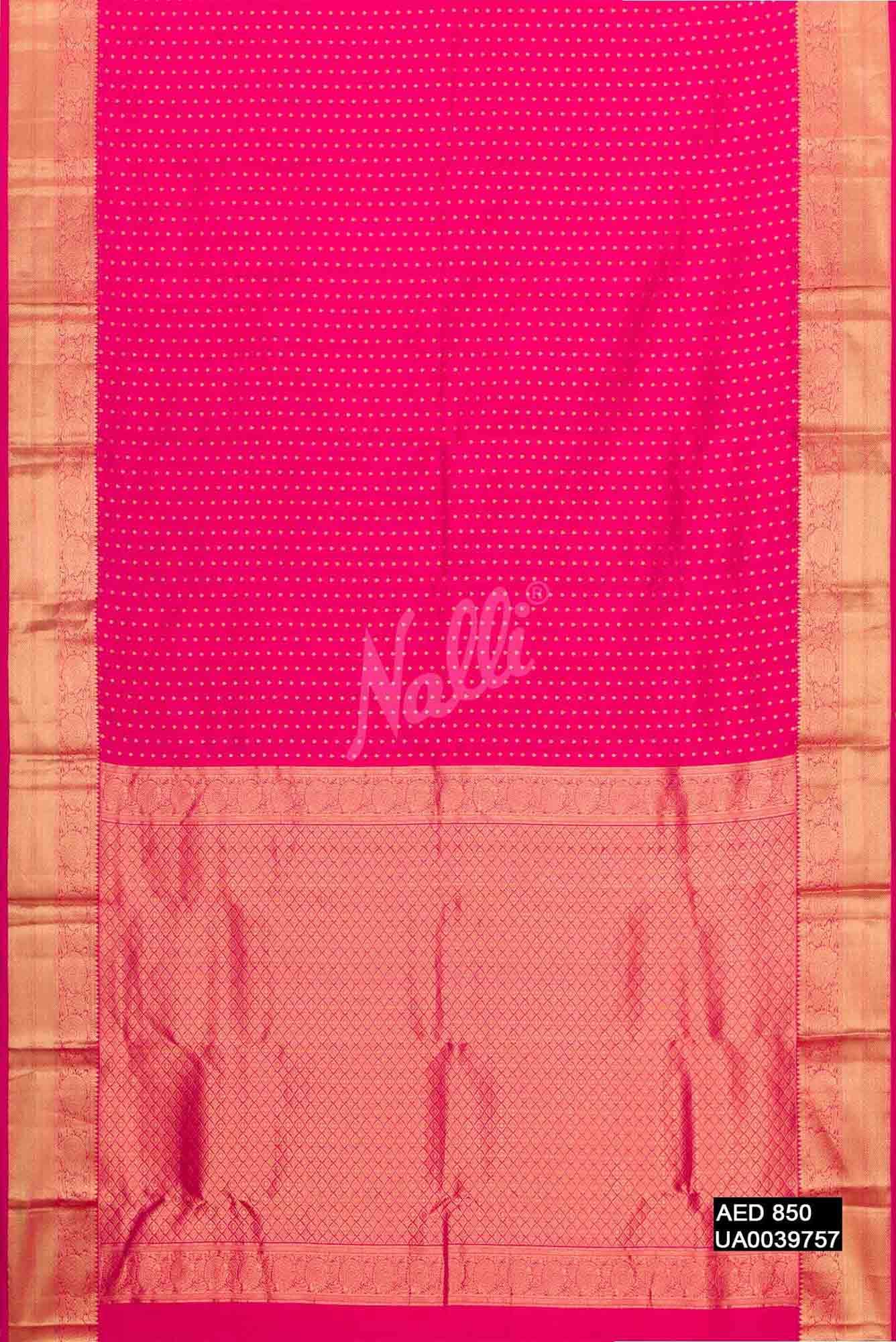 Pink Kanchipuram Silk Saree
