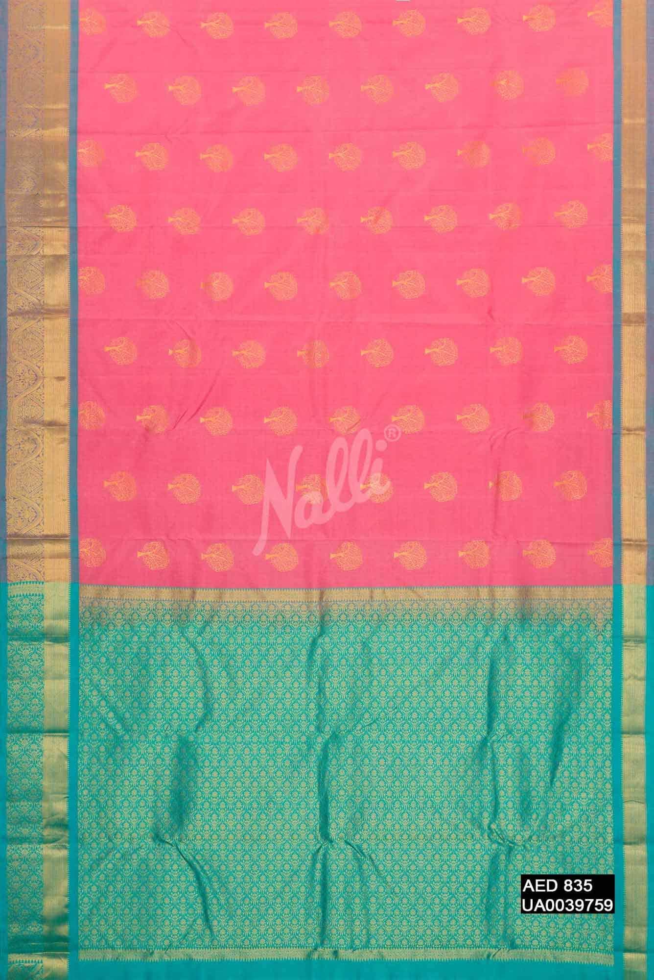 Pink Kanchipuram Silk Saree