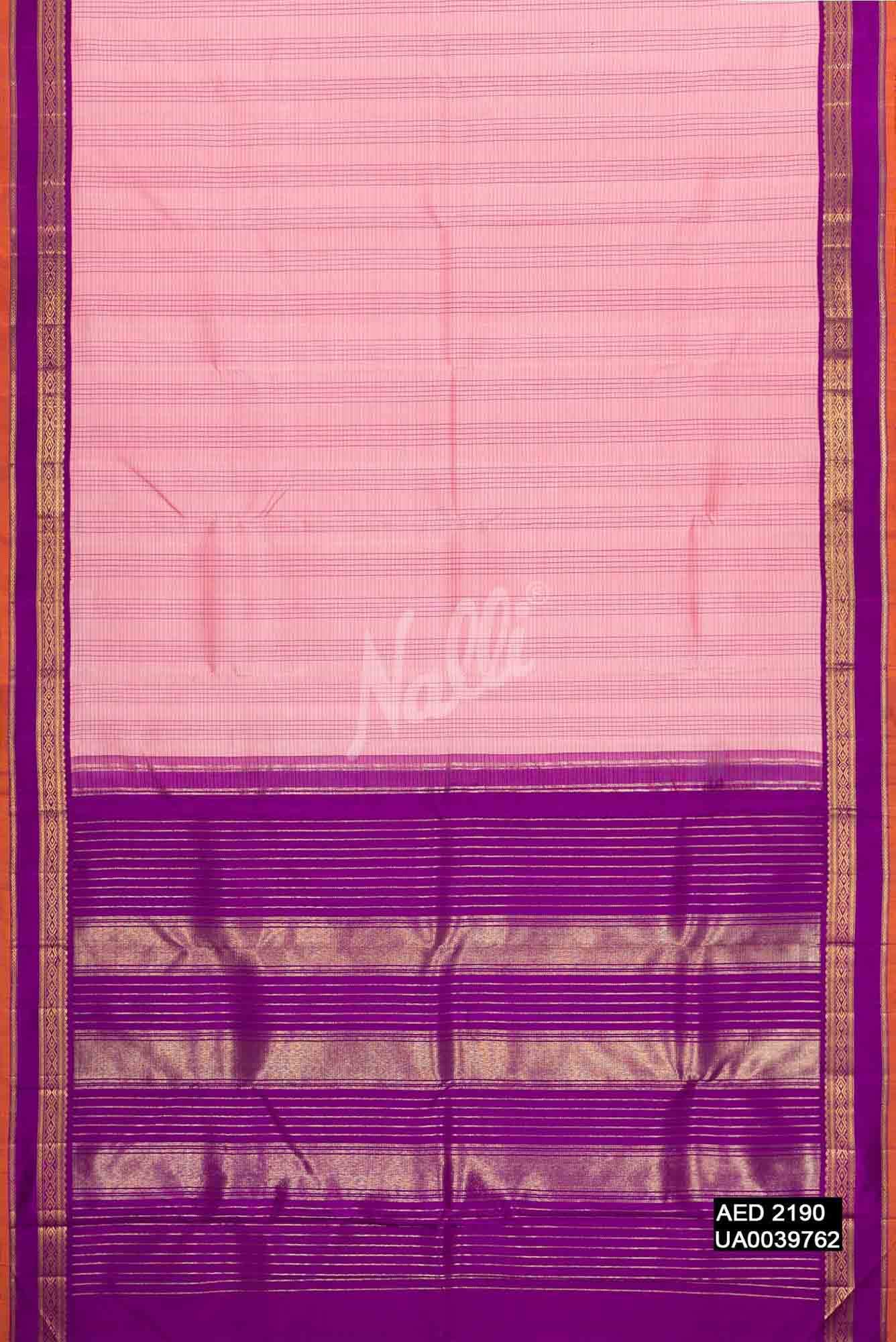 Pink Kanchipuram Silk Saree