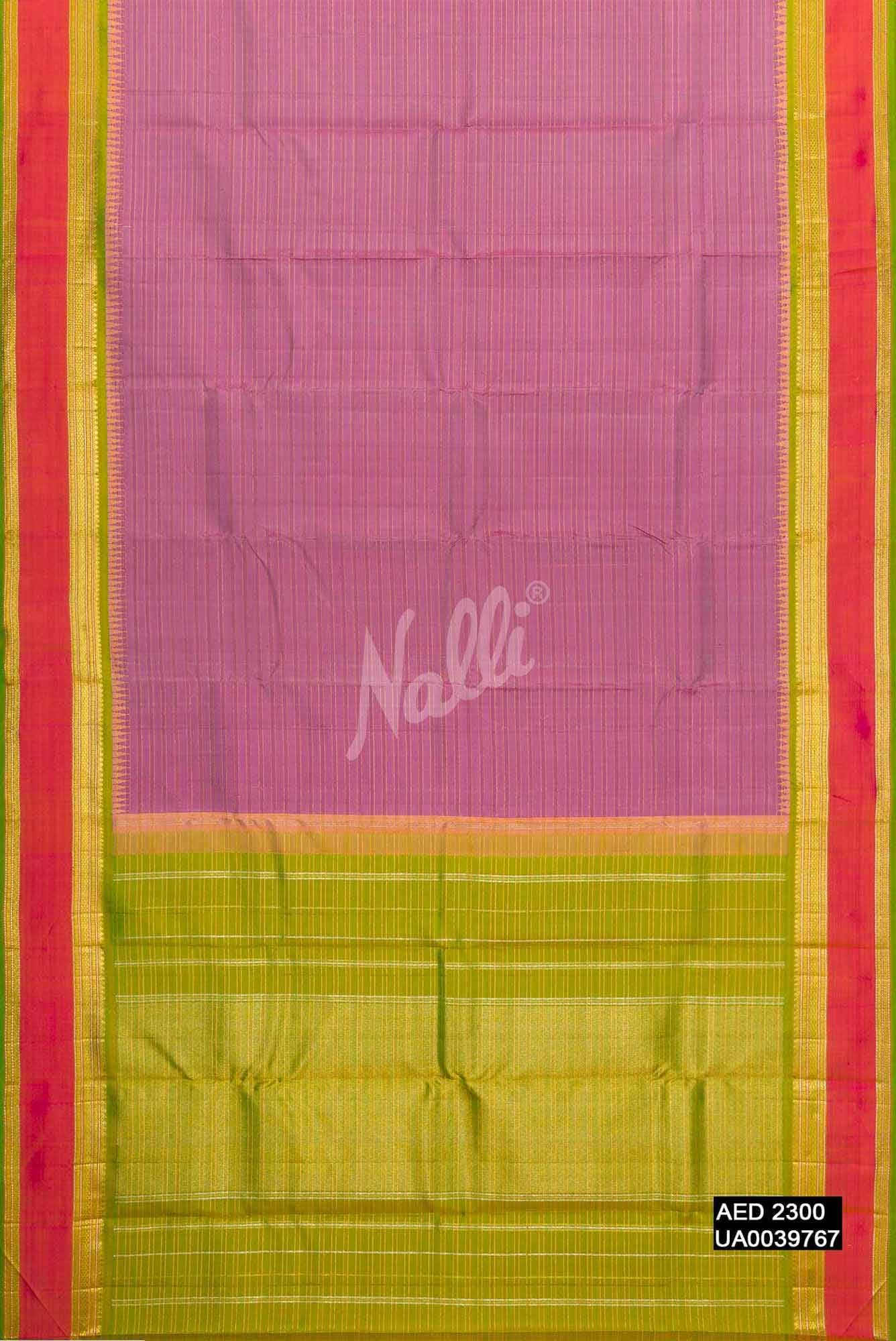Lavender Kanchipuram Silk Saree