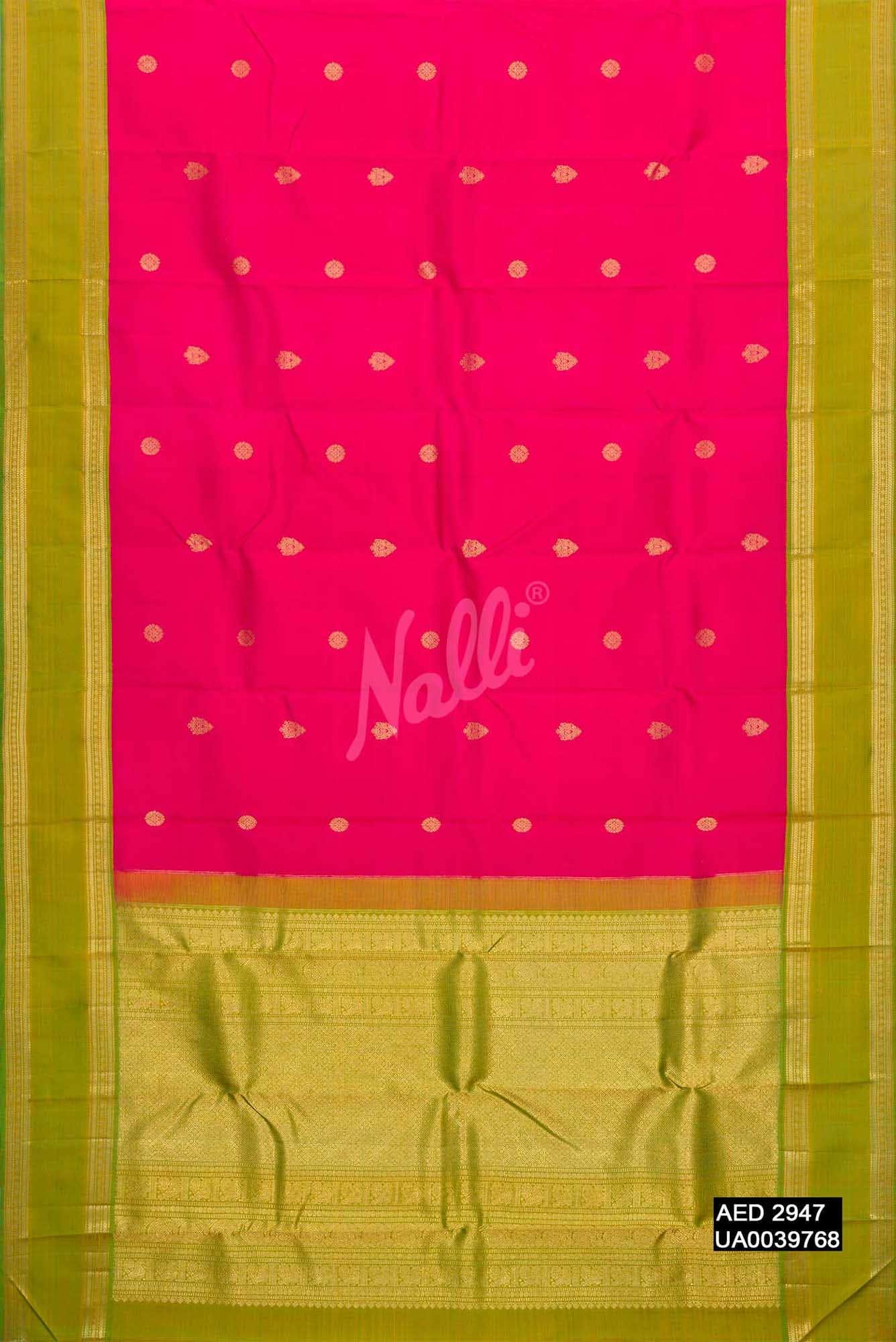 Dark Pink Kanchipuram Silk Saree